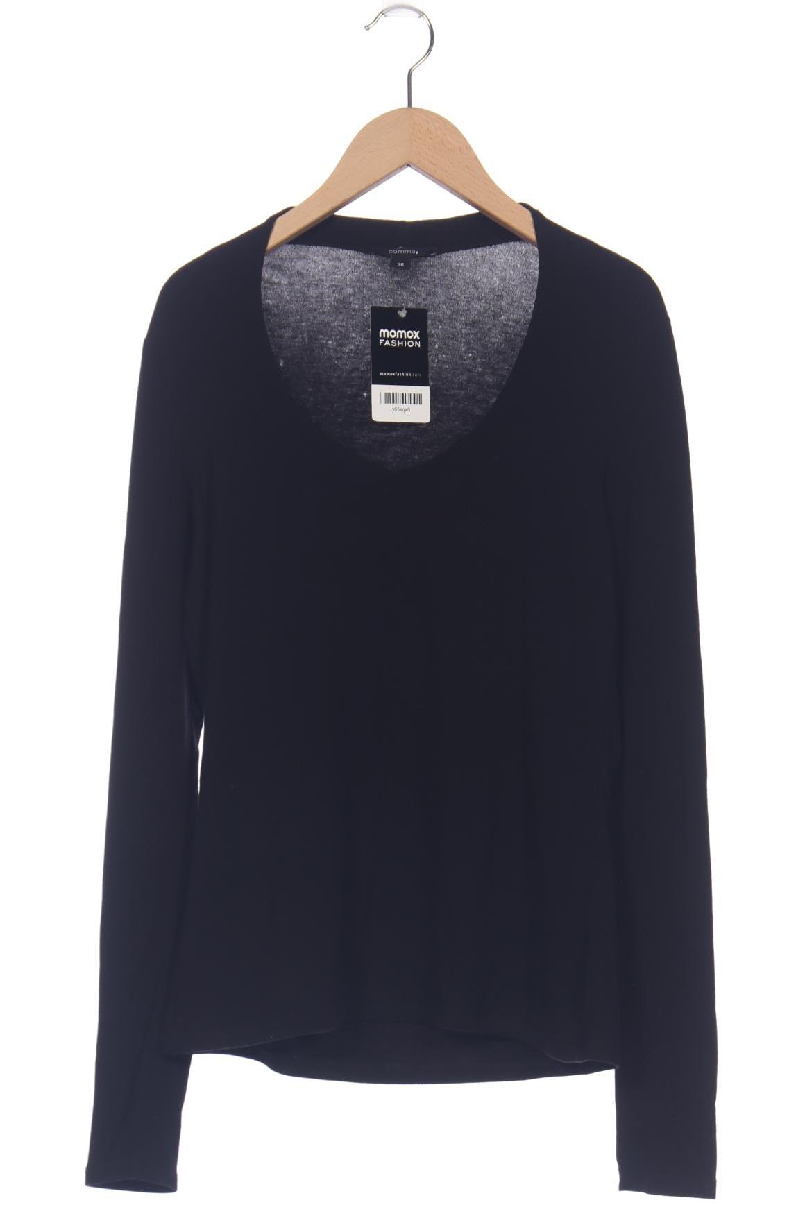 

Comma Damen Langarmshirt, schwarz, Gr. 36