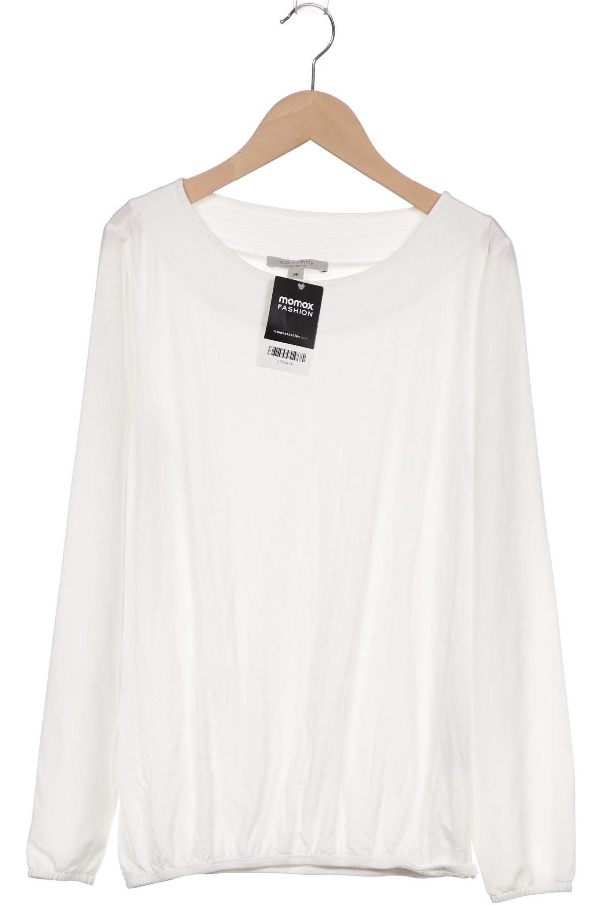 

Comma Damen Langarmshirt, weiß
