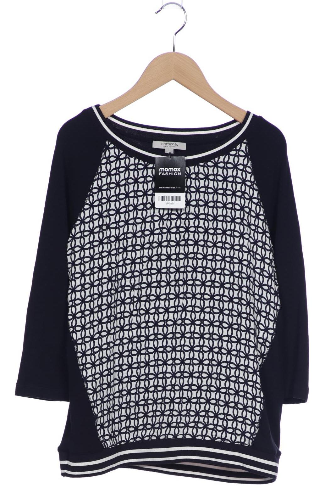 

Comma Damen Langarmshirt, marineblau, Gr. 36