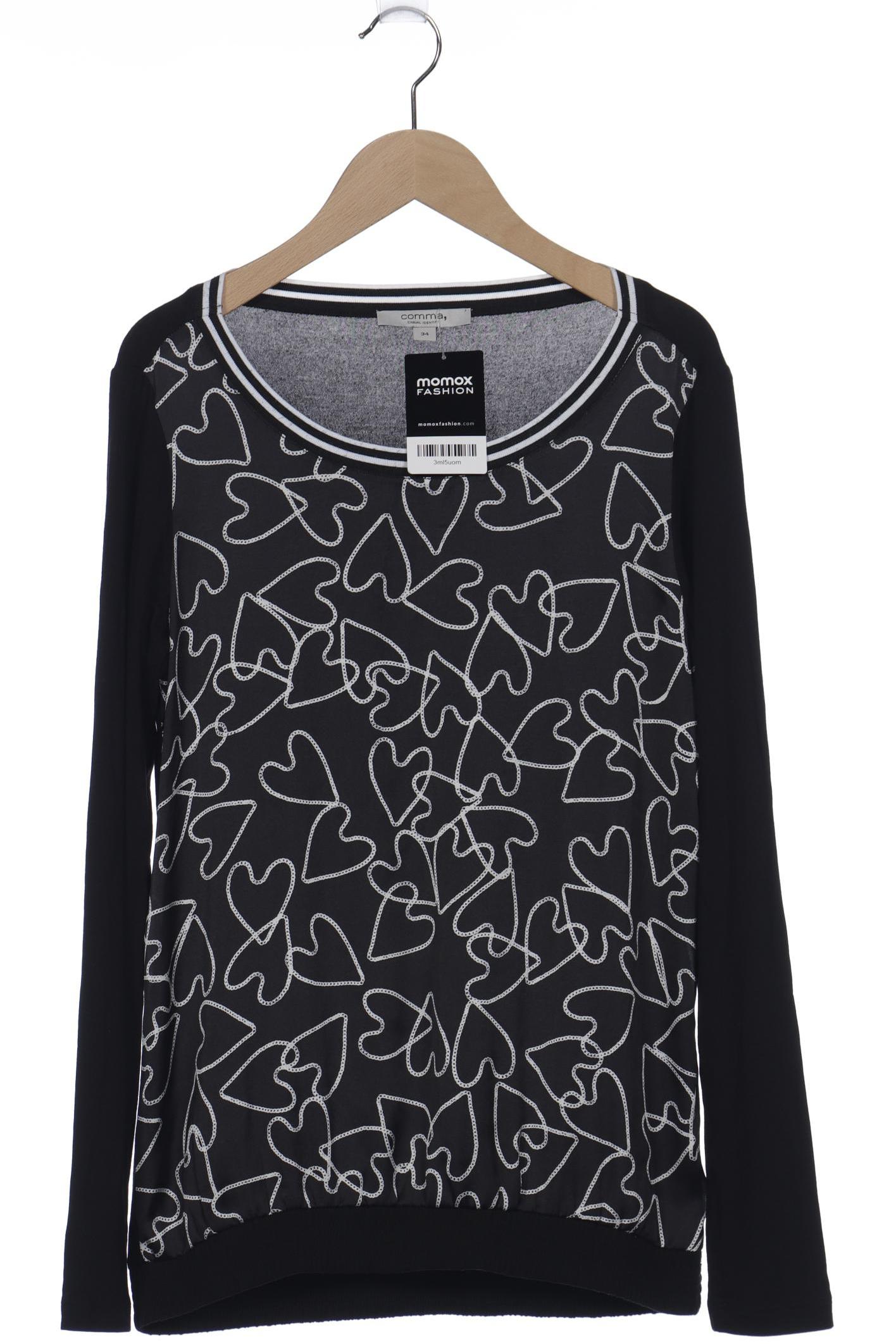 

Comma Damen Langarmshirt, schwarz
