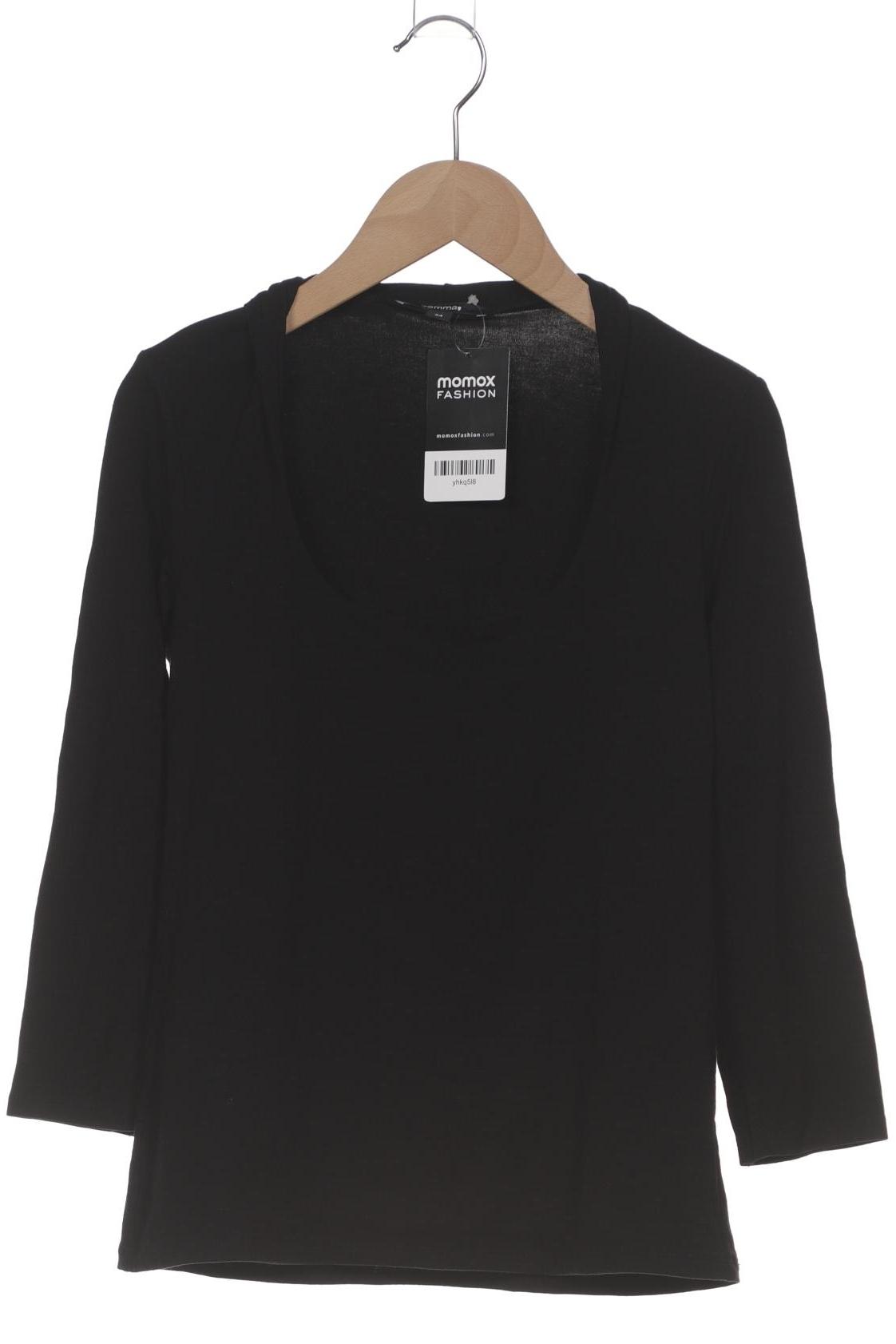 

Comma Damen Langarmshirt, schwarz, Gr. 34