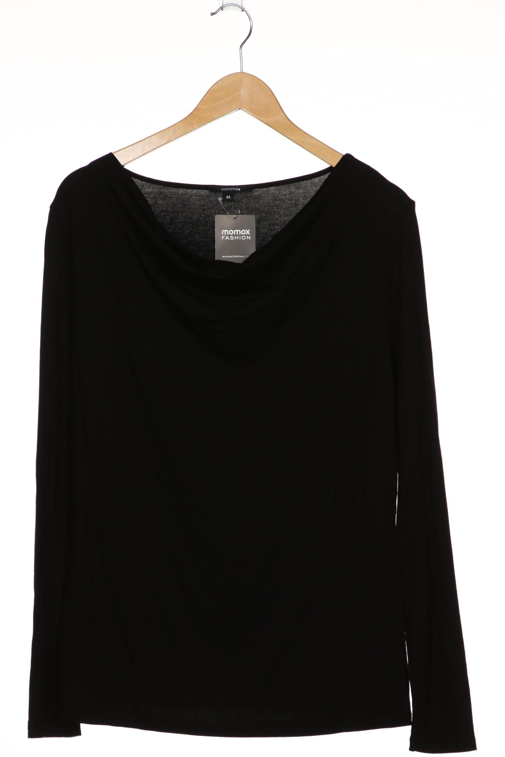 

Comma Damen Langarmshirt, schwarz, Gr. 44