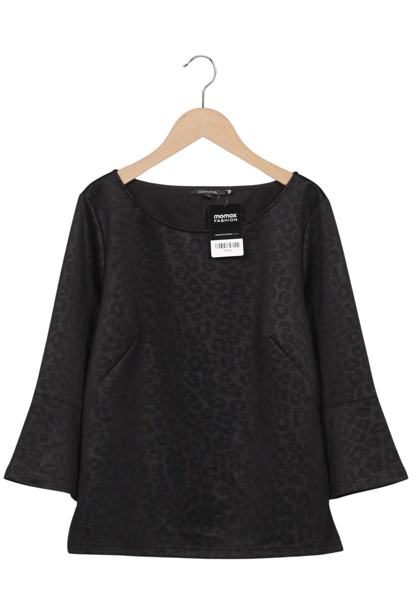 

Comma Damen Langarmshirt, schwarz, Gr. 36