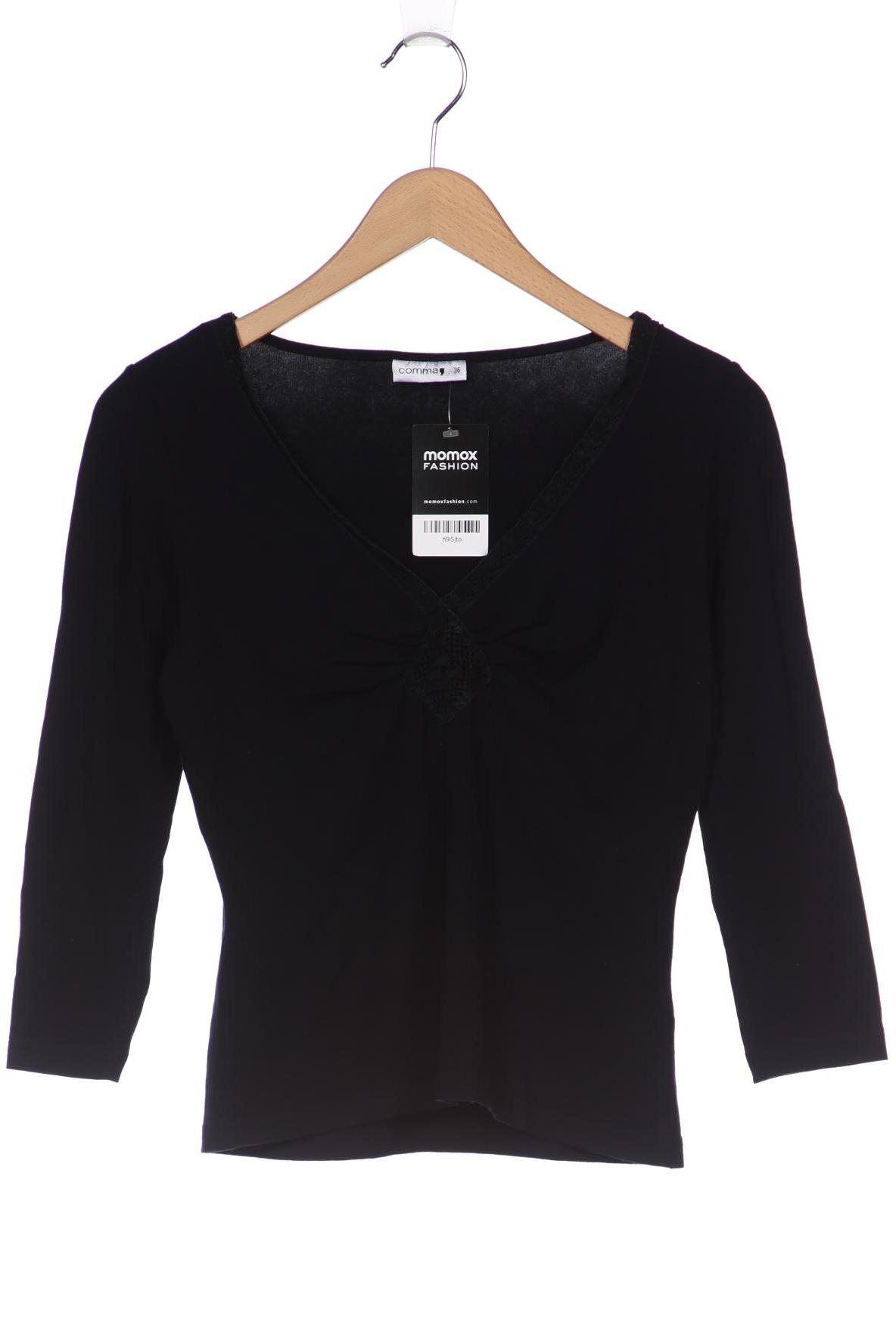 

Comma Damen Langarmshirt, schwarz, Gr. 36