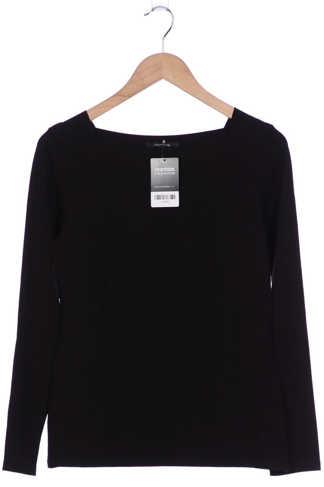 

Comma Damen Langarmshirt, schwarz, Gr. 38
