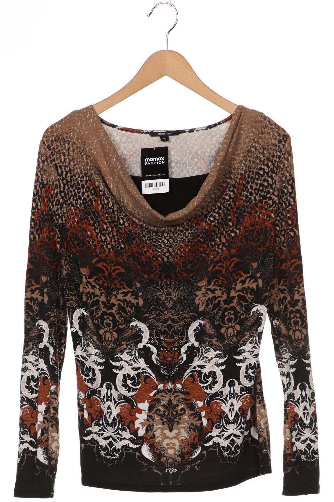 

Comma Damen Langarmshirt, braun, Gr. 40