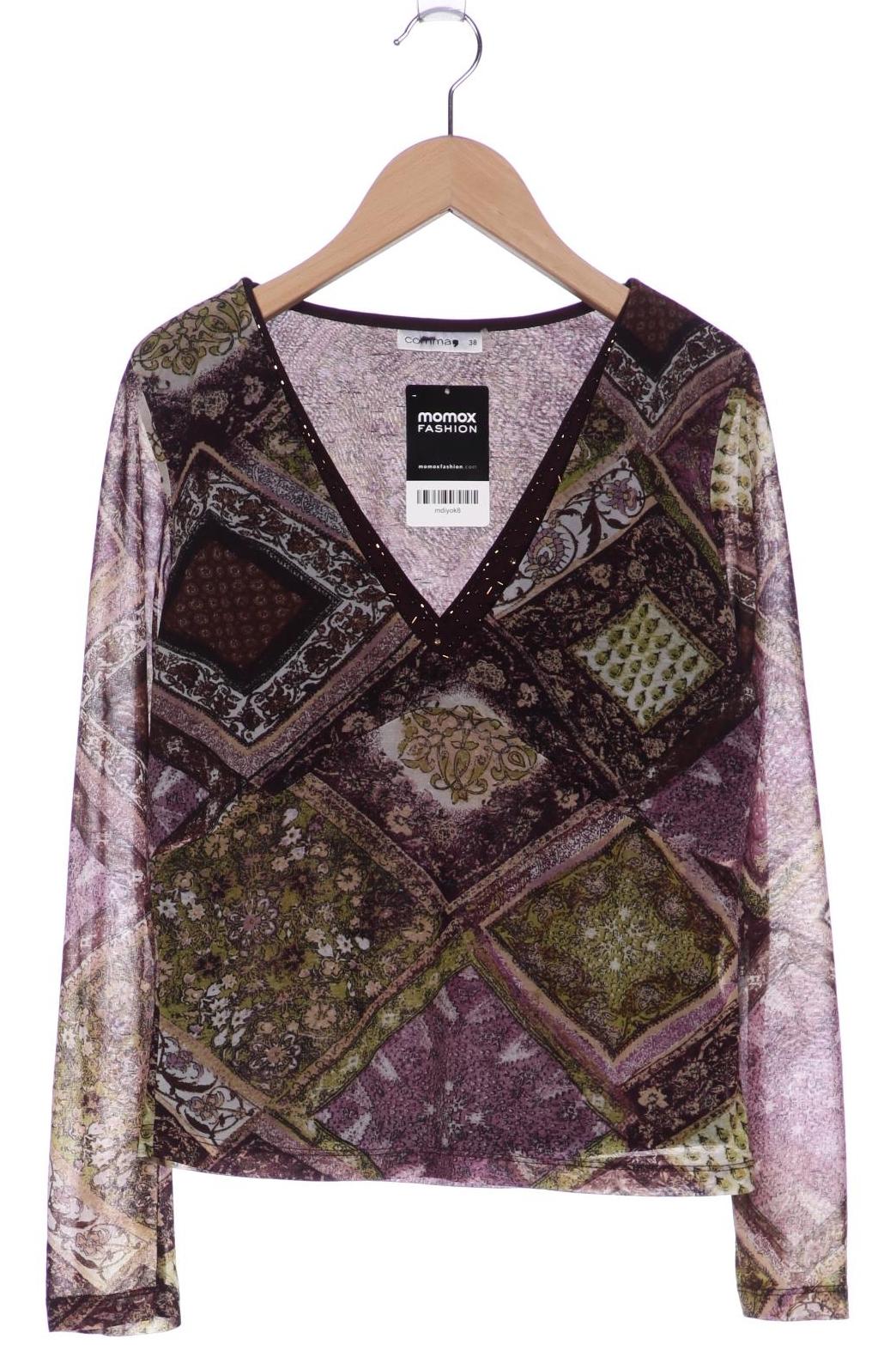 

Comma Damen Langarmshirt, mehrfarbig, Gr. 38