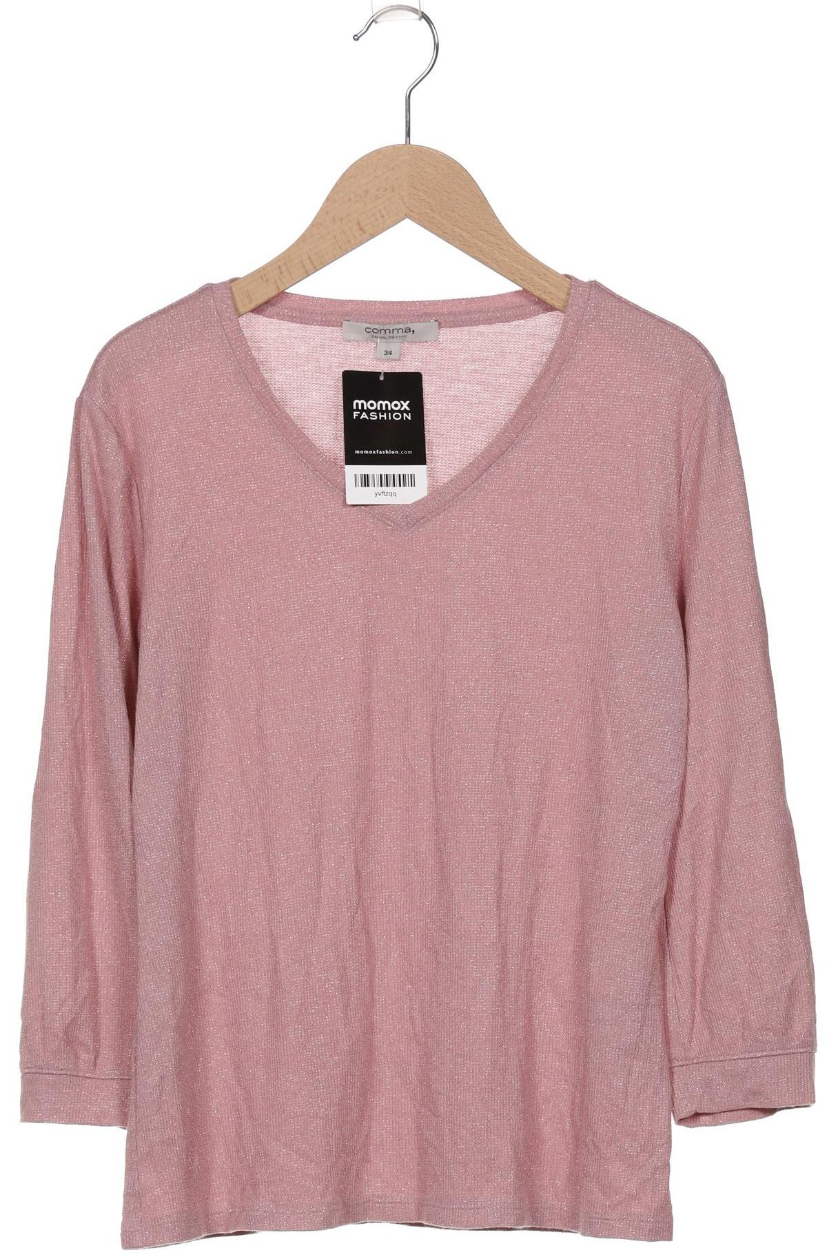 

Comma Damen Langarmshirt, pink, Gr. 34
