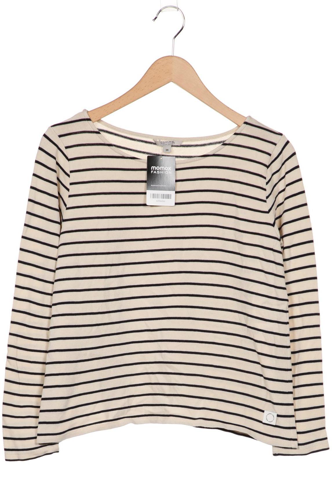 

Comma Damen Langarmshirt, beige, Gr. 38