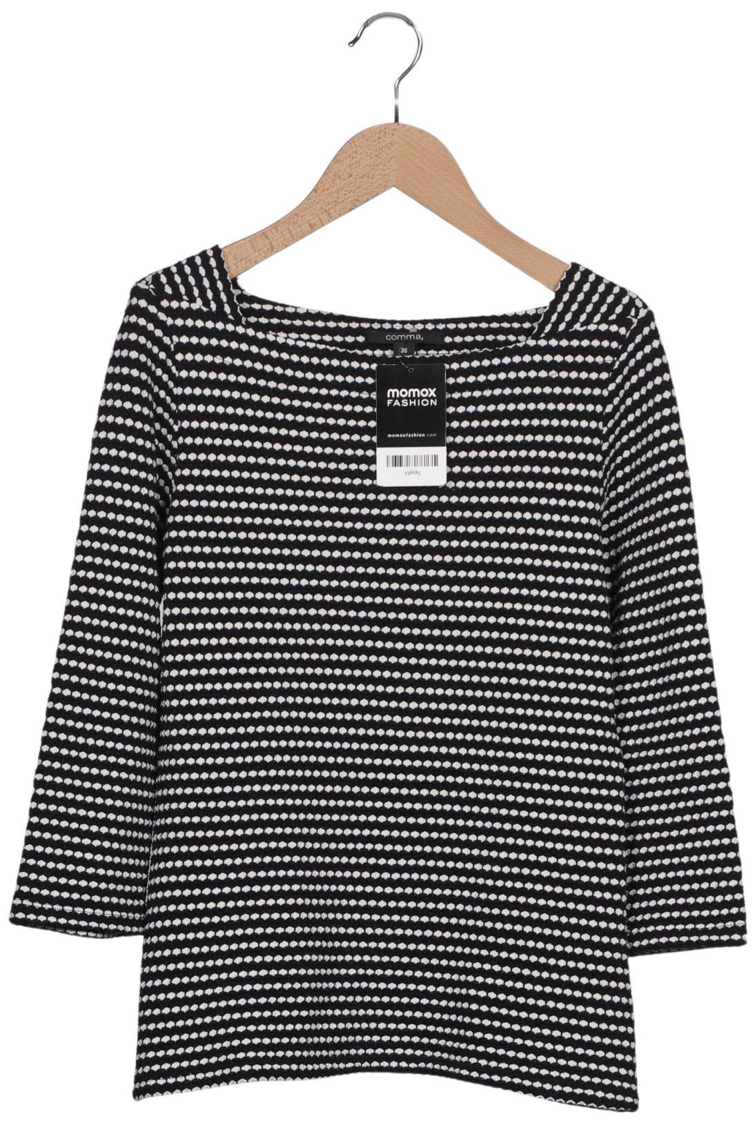 

Comma Damen Langarmshirt, schwarz, Gr. 36