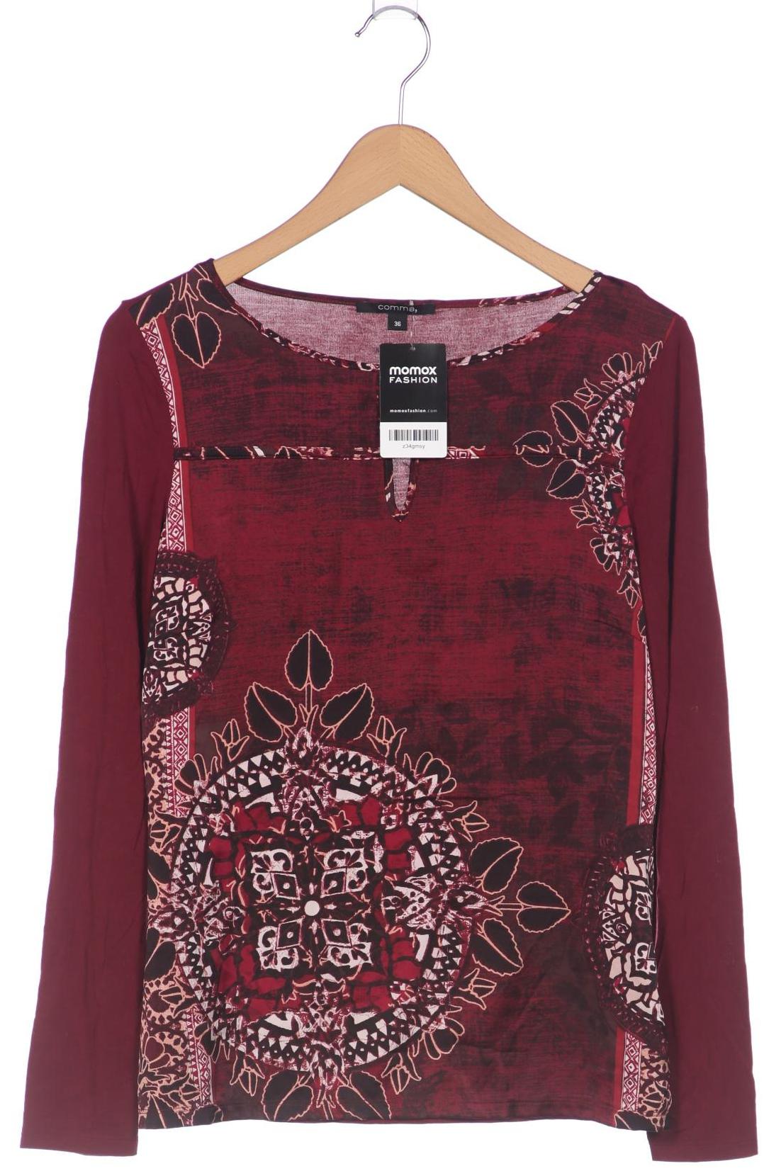 

Comma Damen Langarmshirt, bordeaux, Gr. 36