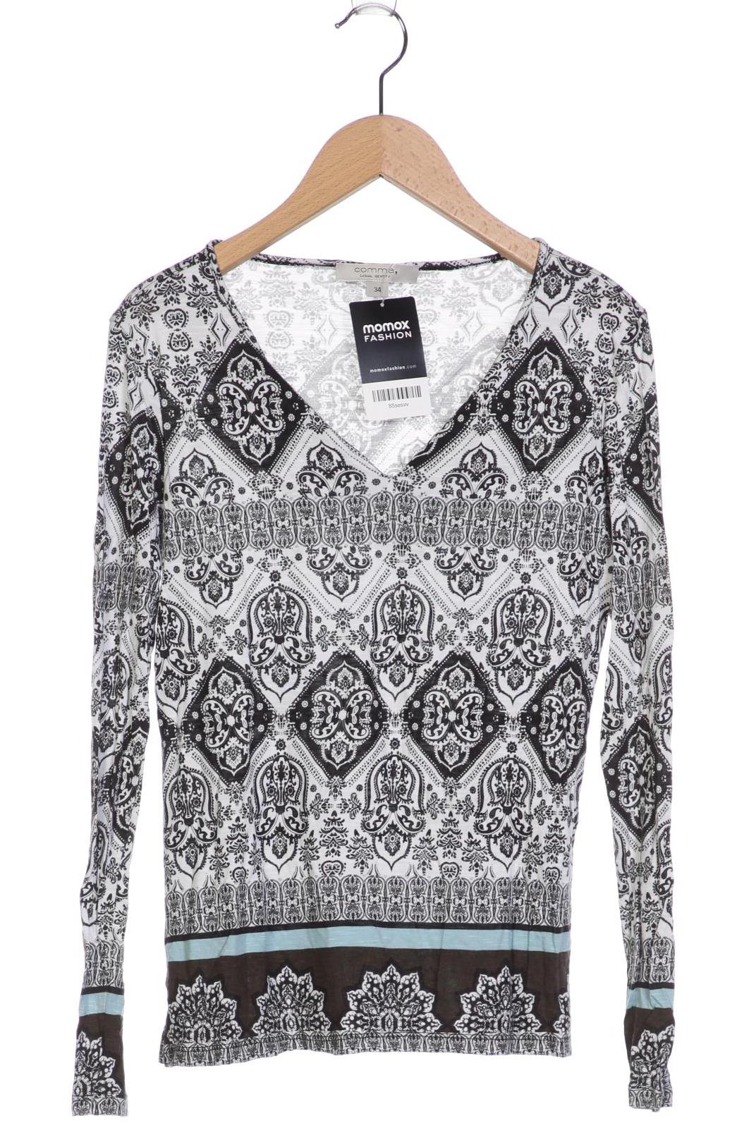 

Comma Damen Langarmshirt, weiß, Gr. 34