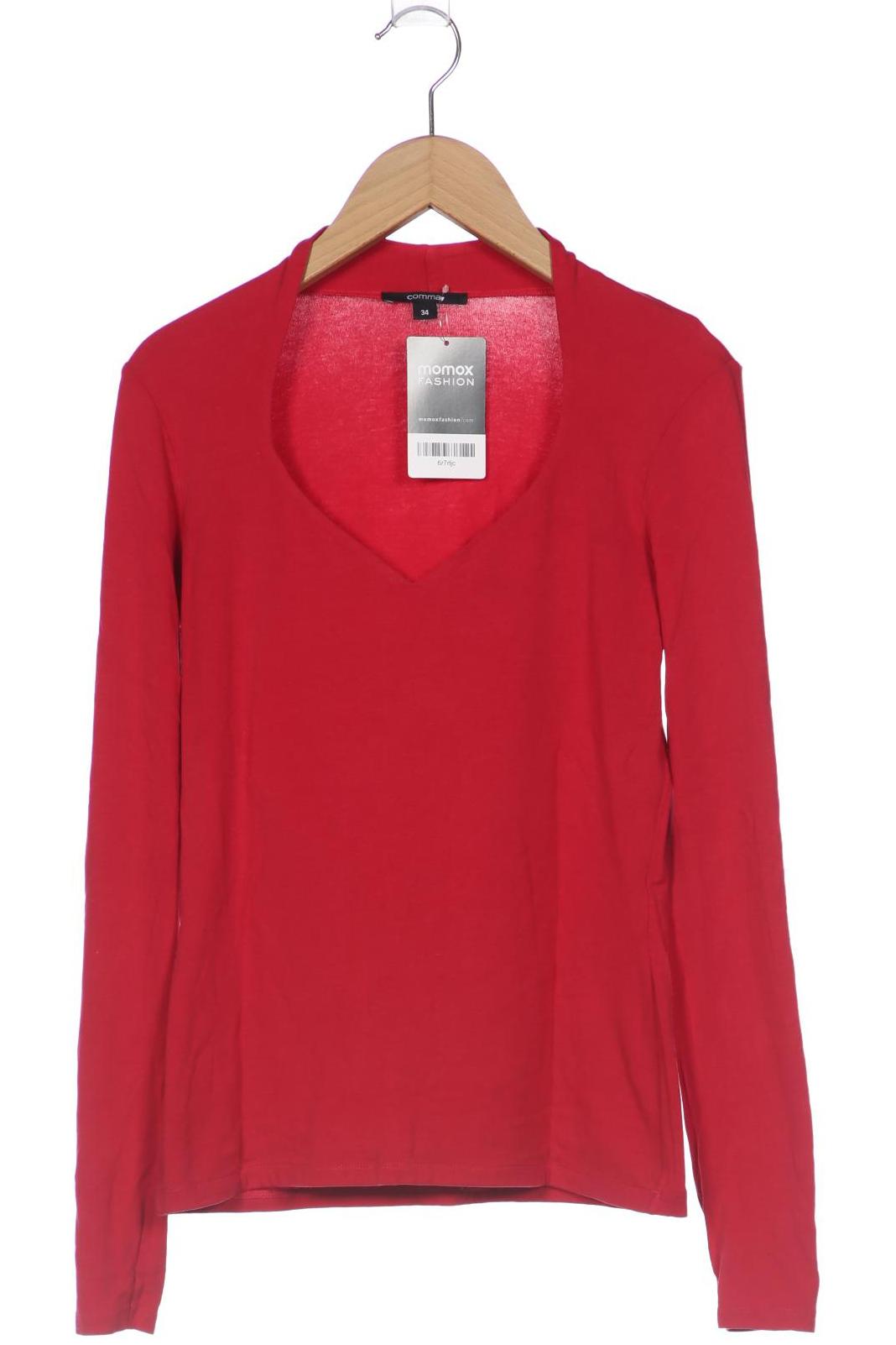 

Comma Damen Langarmshirt, rot, Gr. 34