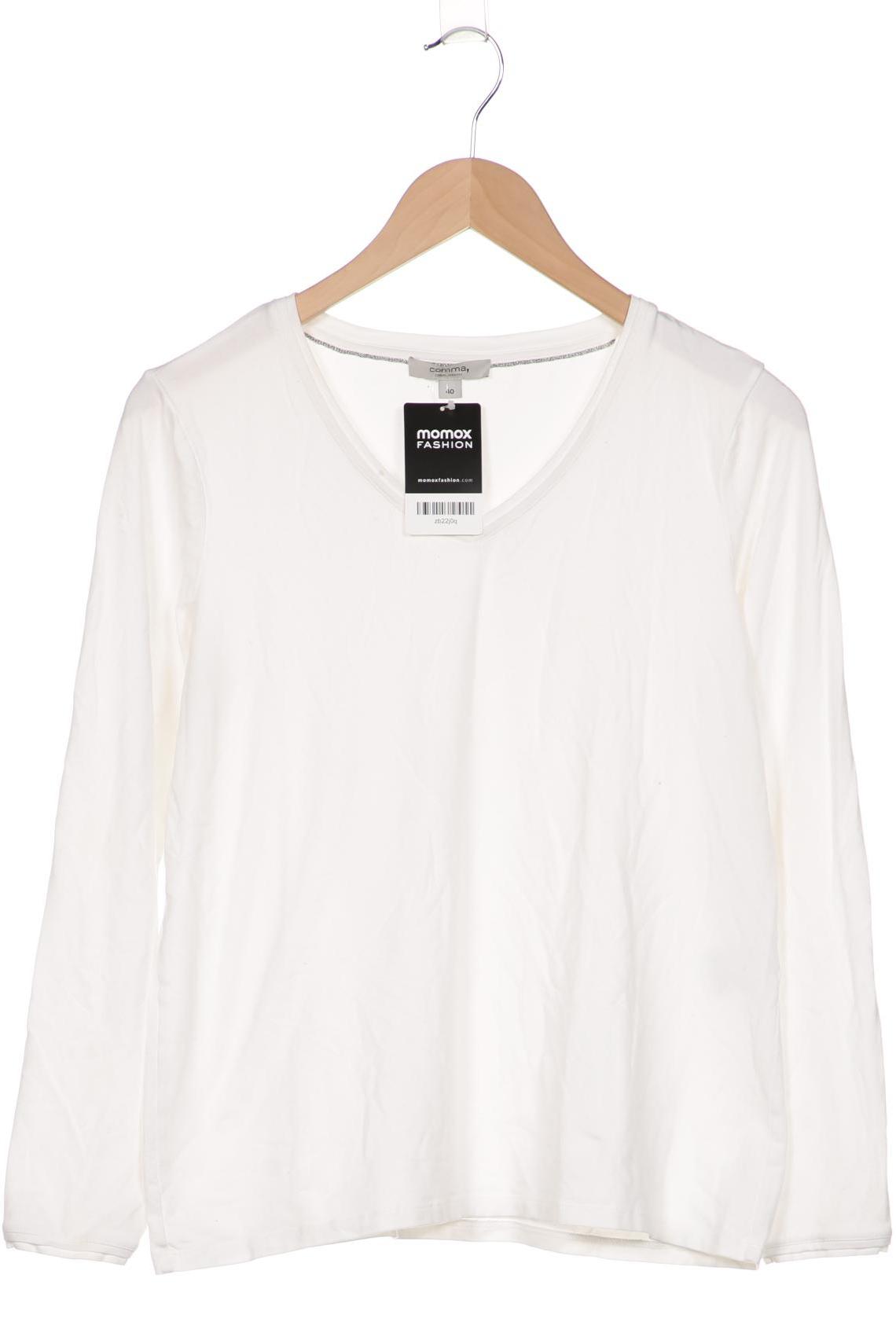 

Comma Damen Langarmshirt, weiß