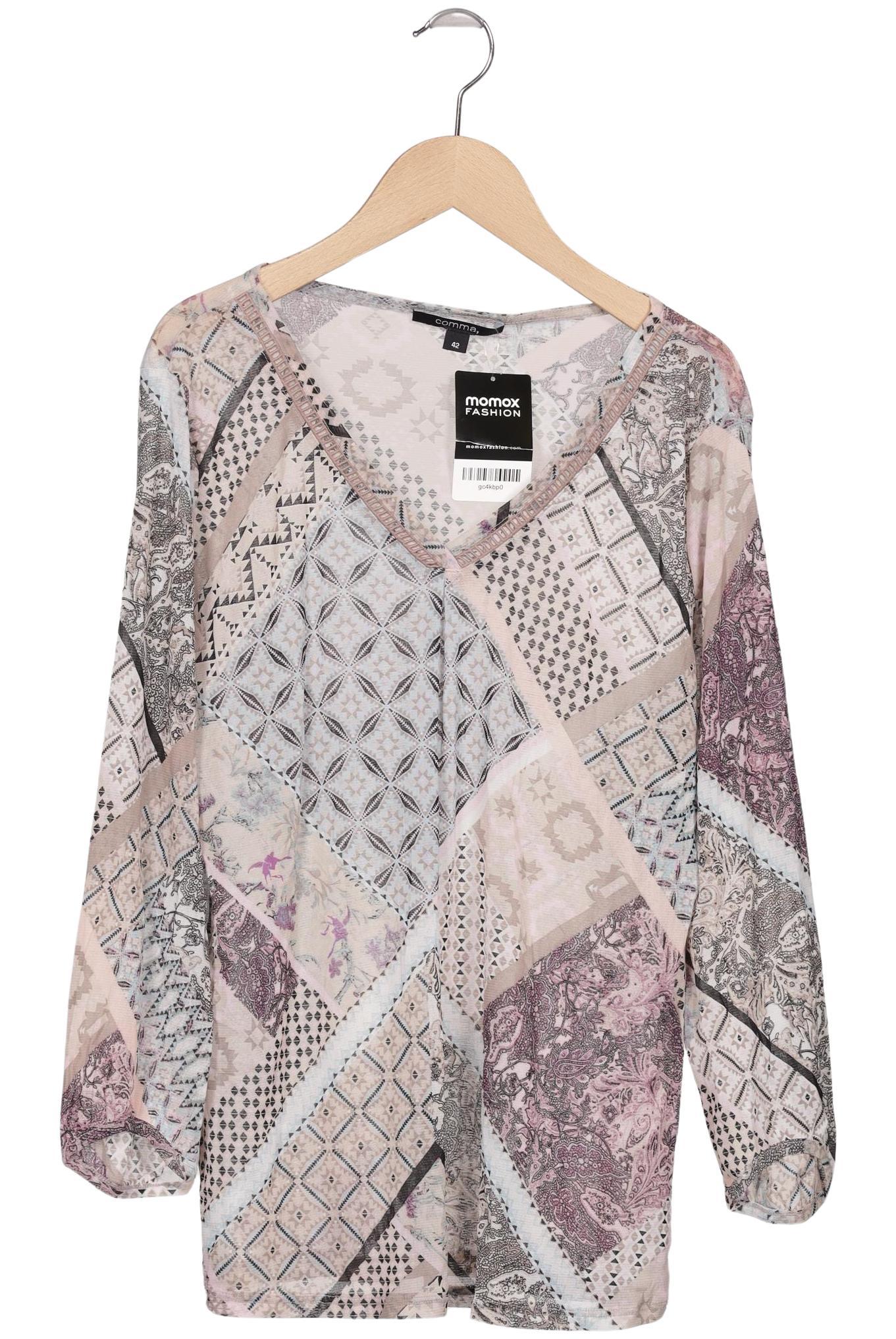 

Comma Damen Langarmshirt, mehrfarbig, Gr. 42