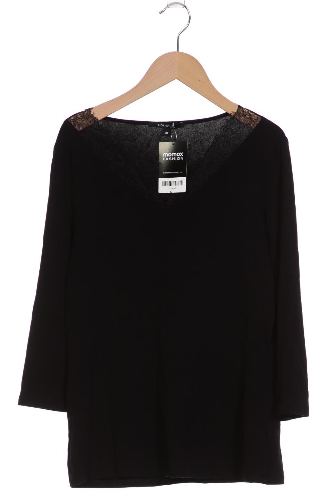 

Comma Damen Langarmshirt, schwarz, Gr. 38