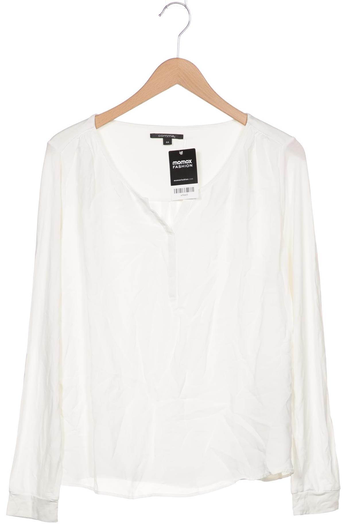 

Comma Damen Langarmshirt, weiß, Gr. 44