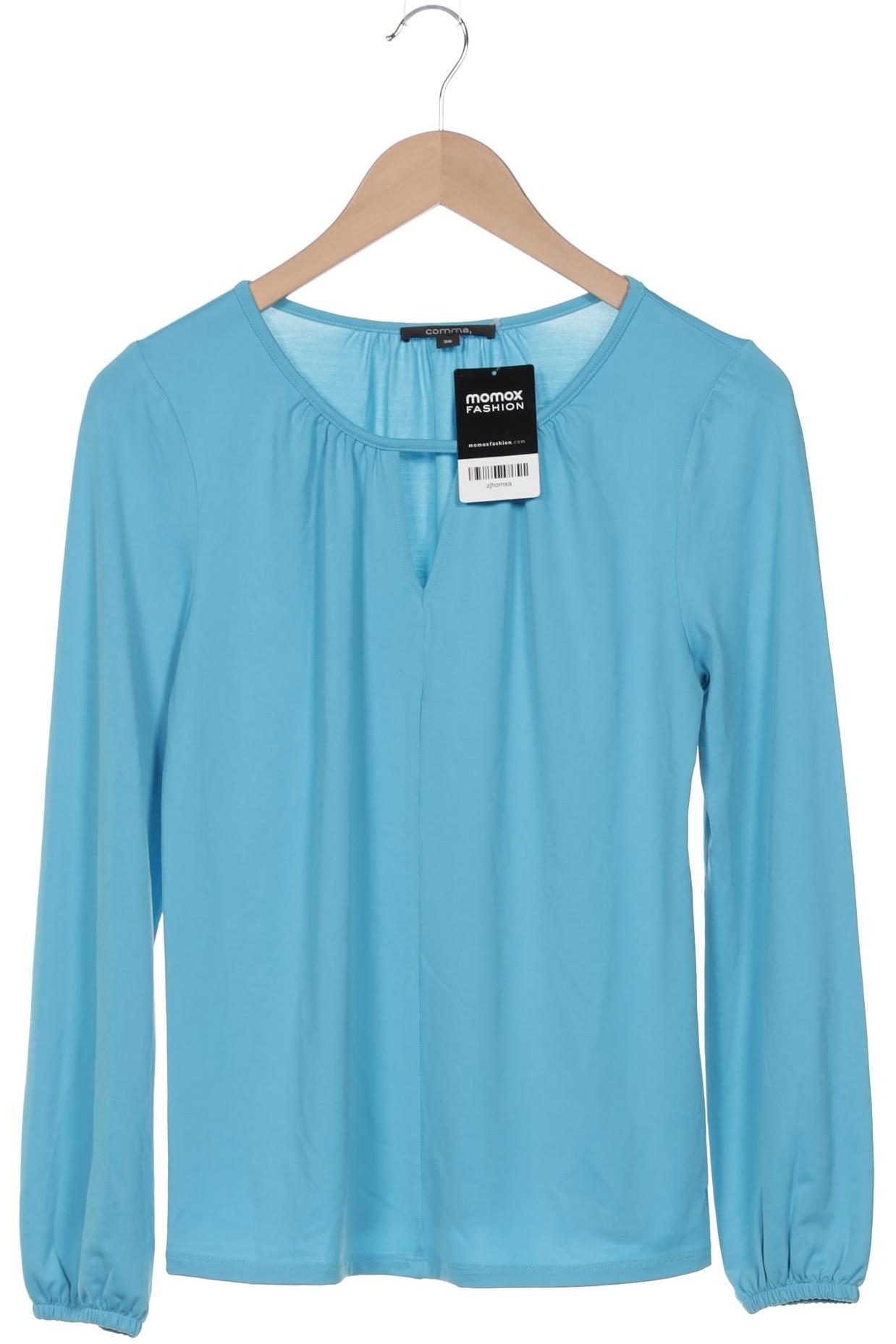 

Comma Damen Langarmshirt, blau, Gr. 36