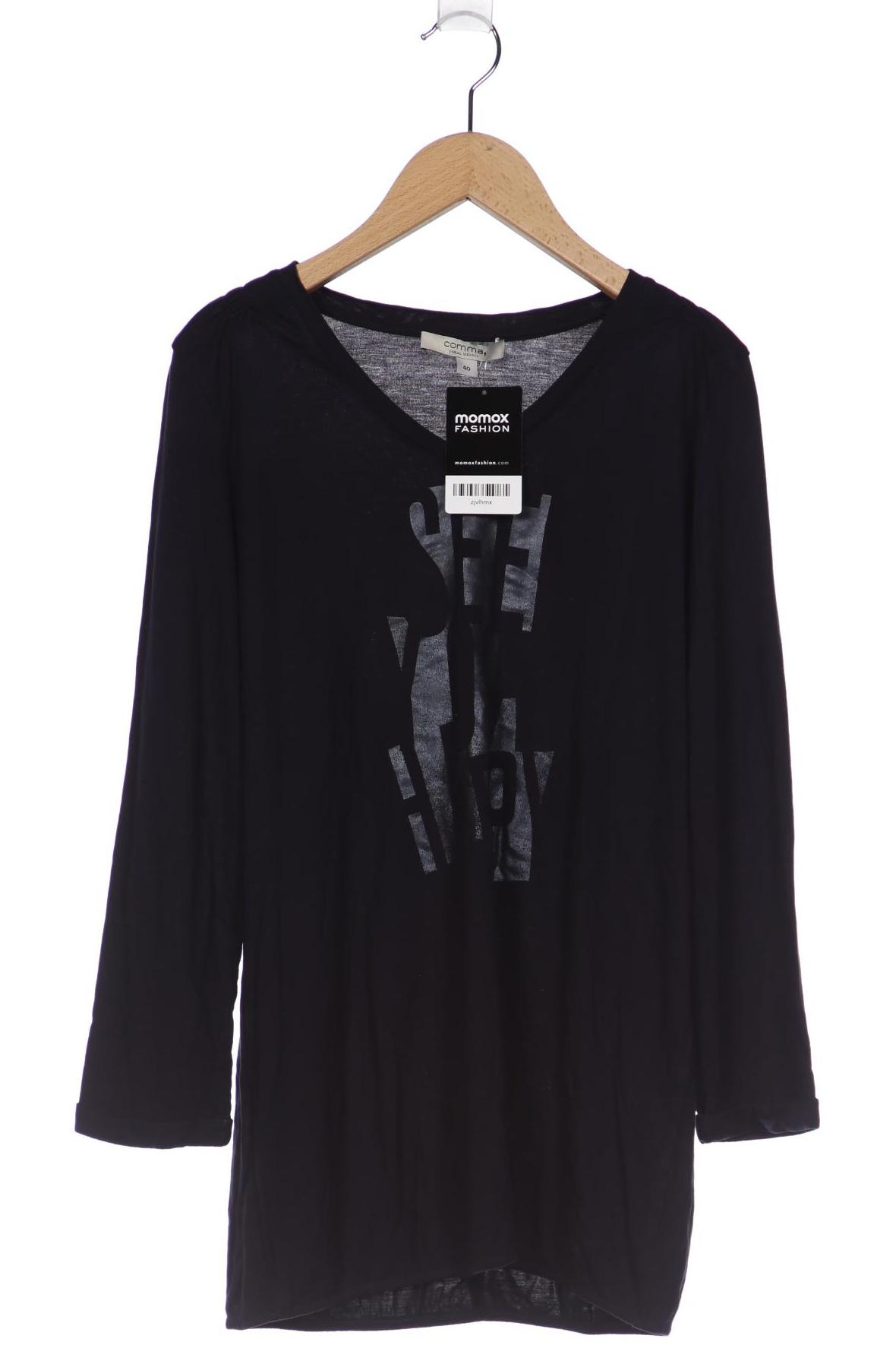 

Comma Damen Langarmshirt, marineblau