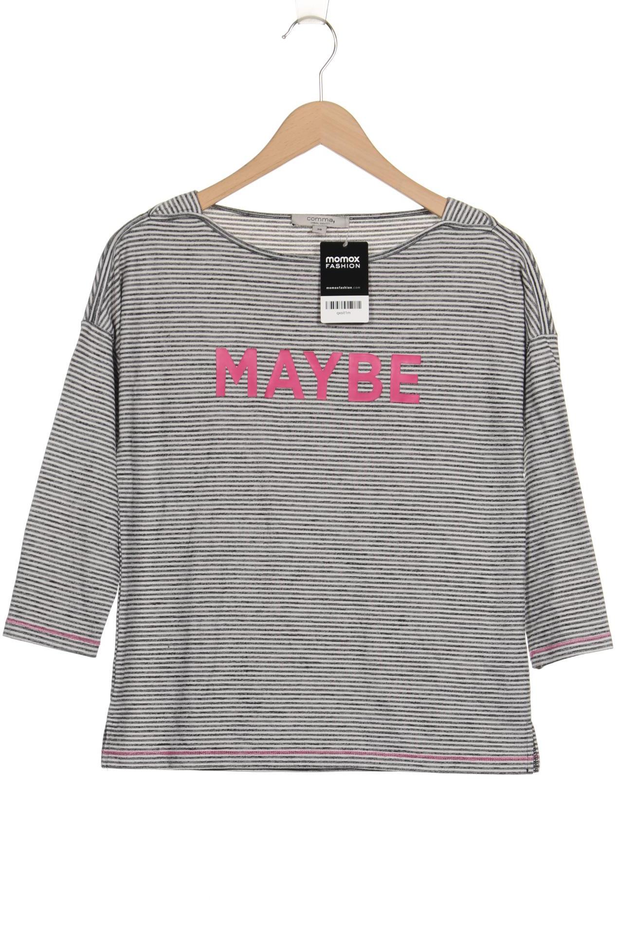 

Comma Damen Langarmshirt, grau, Gr. 36