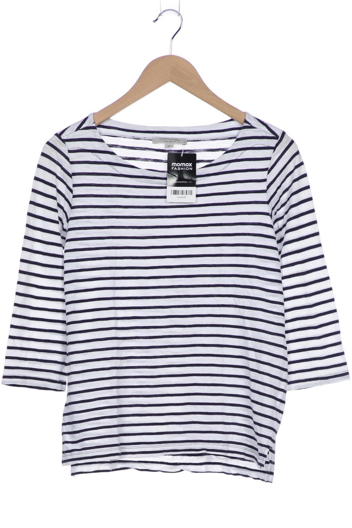 

Comma Damen Langarmshirt, weiß, Gr. 34