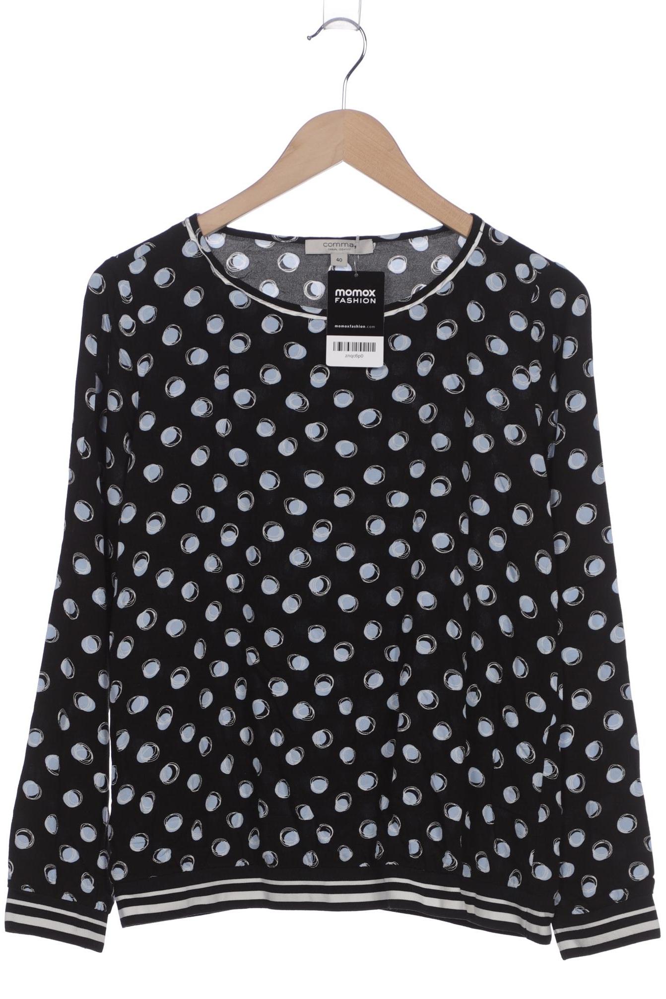 

Comma Damen Langarmshirt, schwarz, Gr. 40