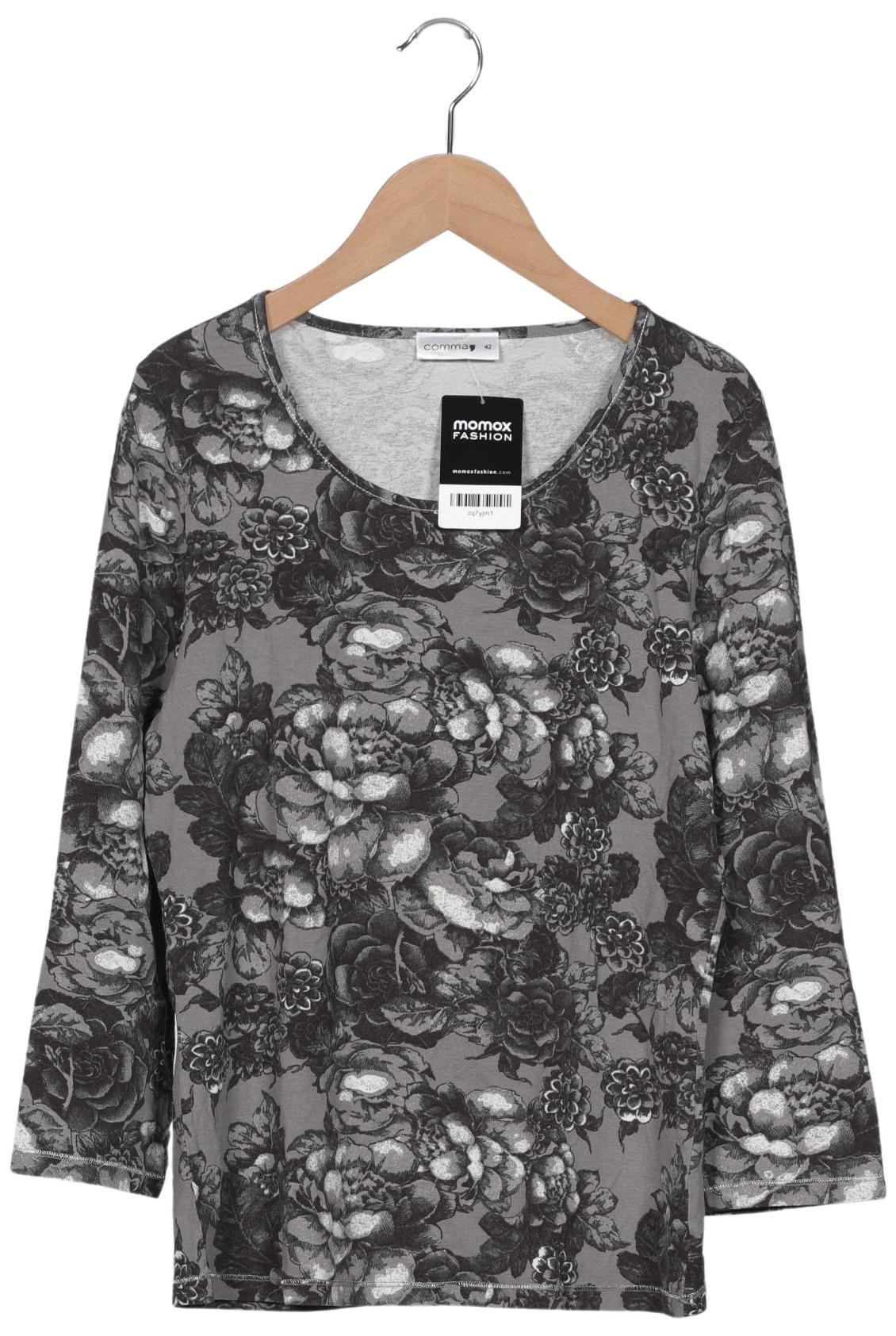 

Comma Damen Langarmshirt, grau, Gr. 42