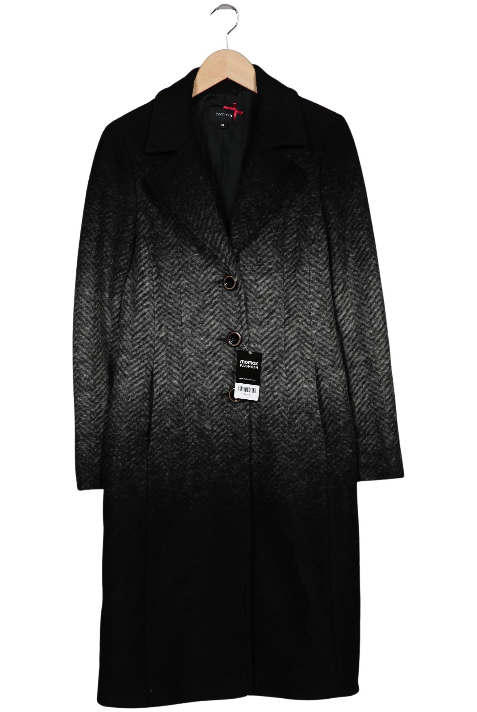 

Comma Damen Mantel, schwarz, Gr. 34