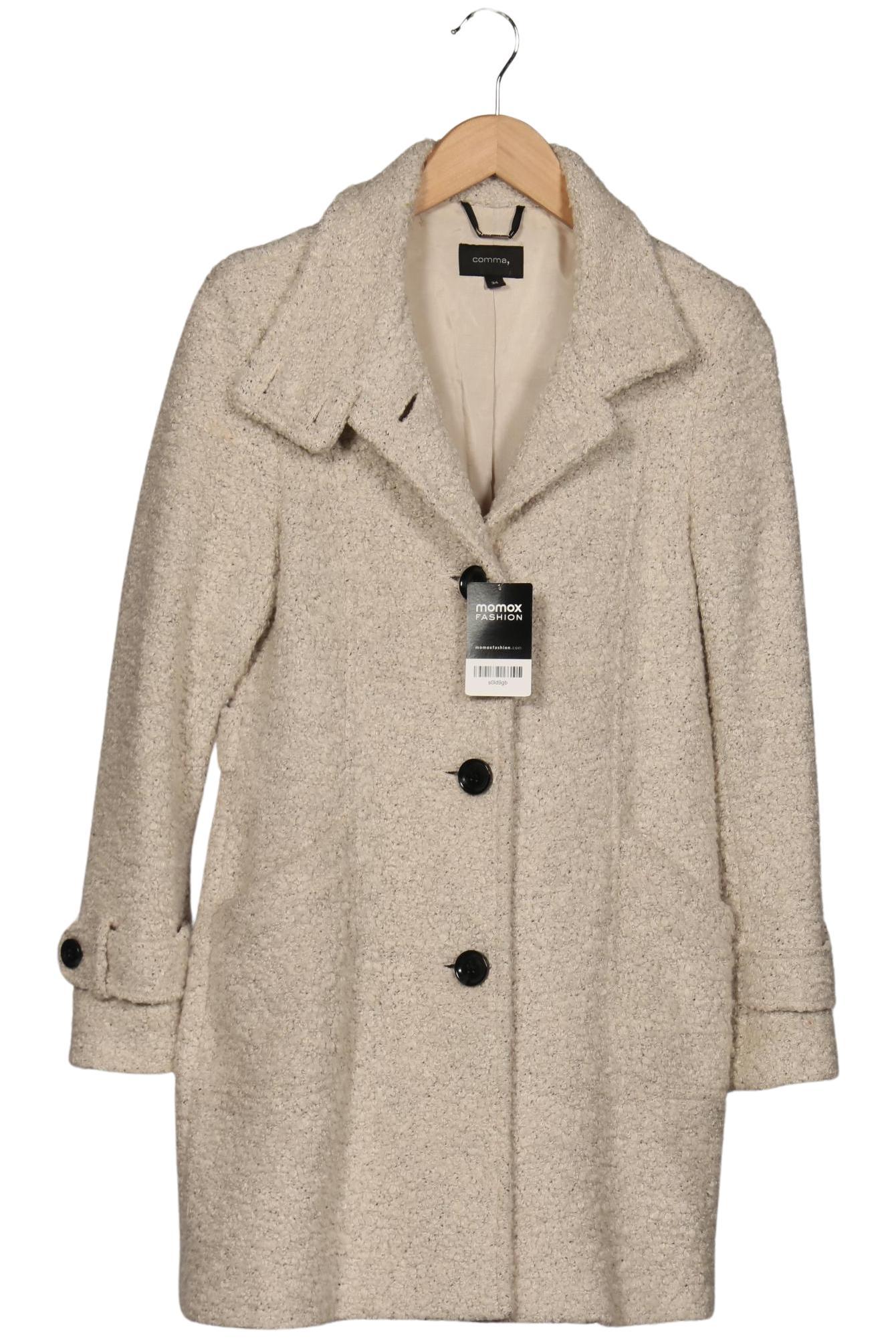 

Comma Damen Mantel, beige, Gr. 34
