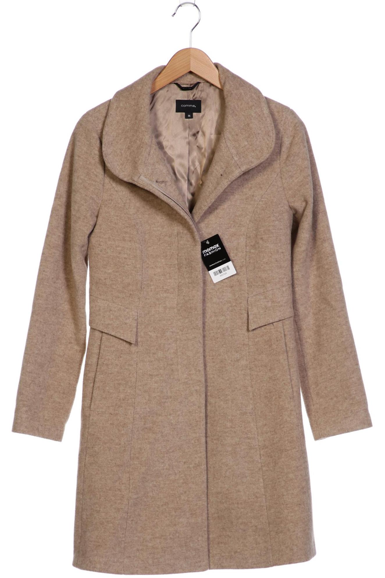 

Comma Damen Mantel, beige, Gr. 36