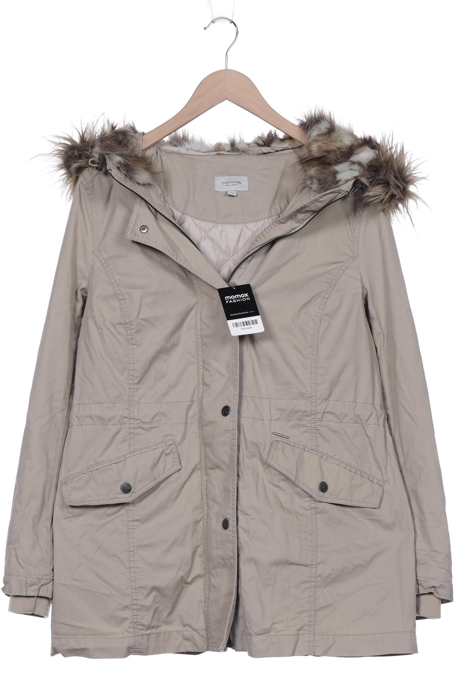 

Comma Damen Mantel, beige, Gr. 42