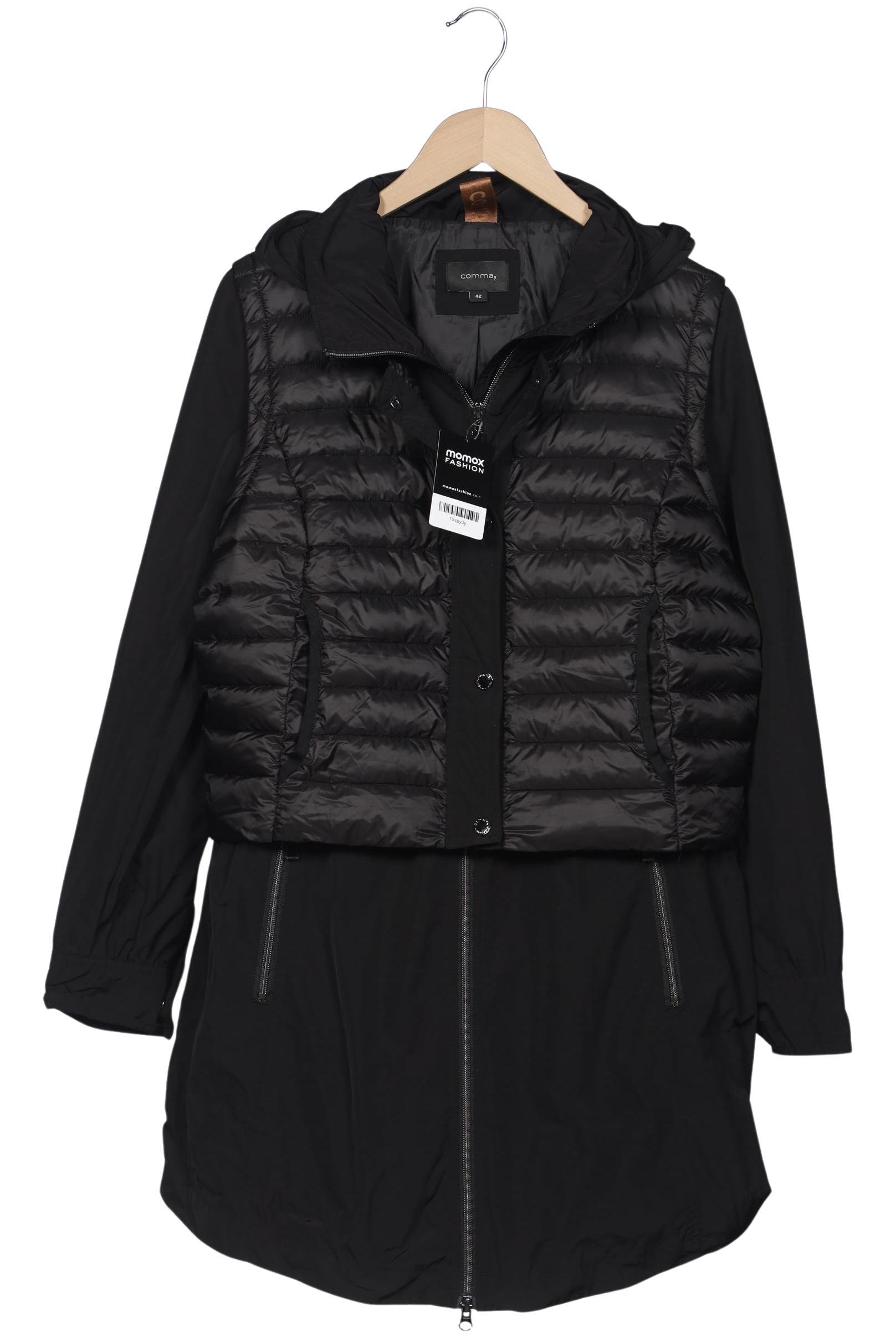 

Comma Damen Mantel, schwarz, Gr. 42