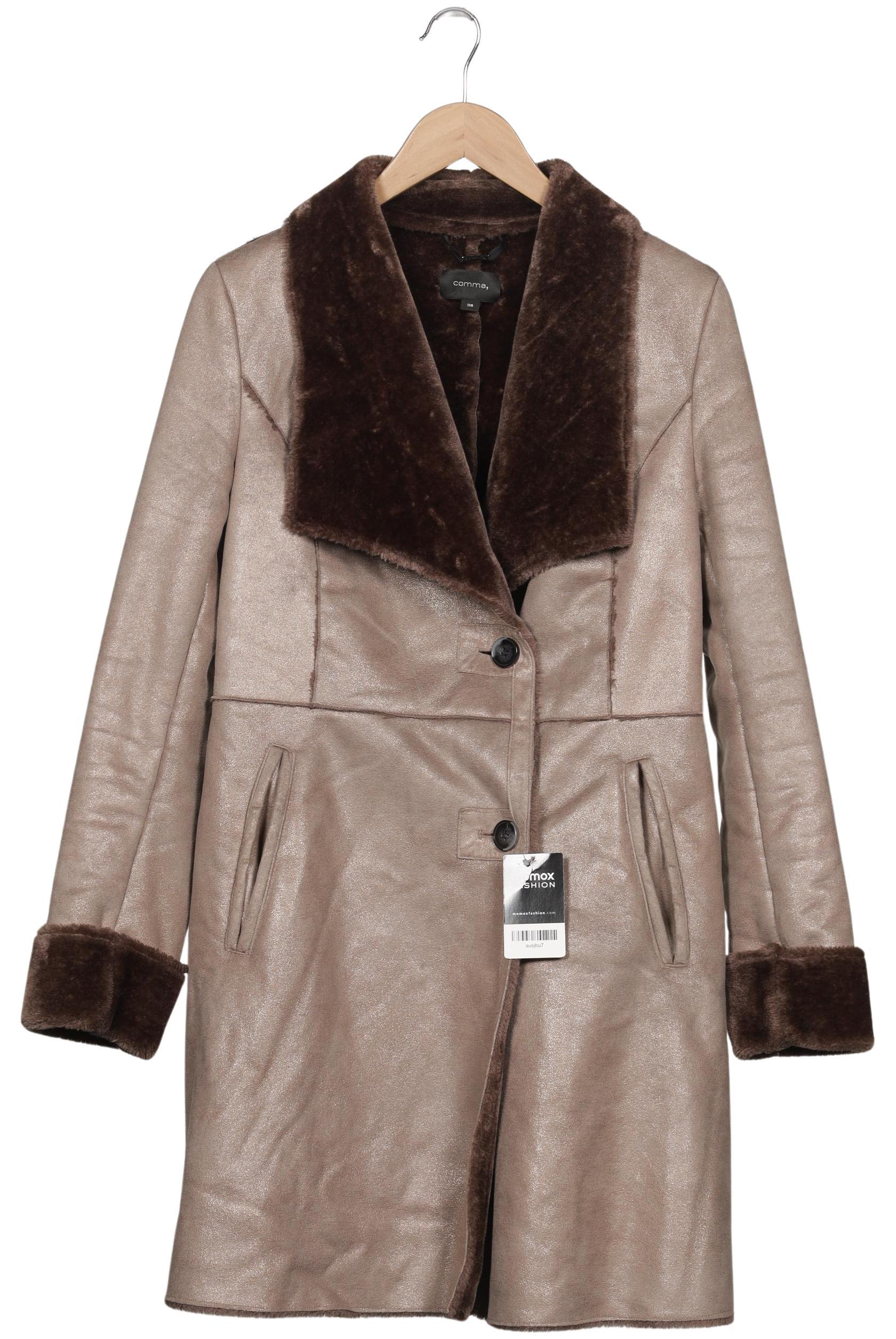 

Comma Damen Mantel, beige, Gr. 38