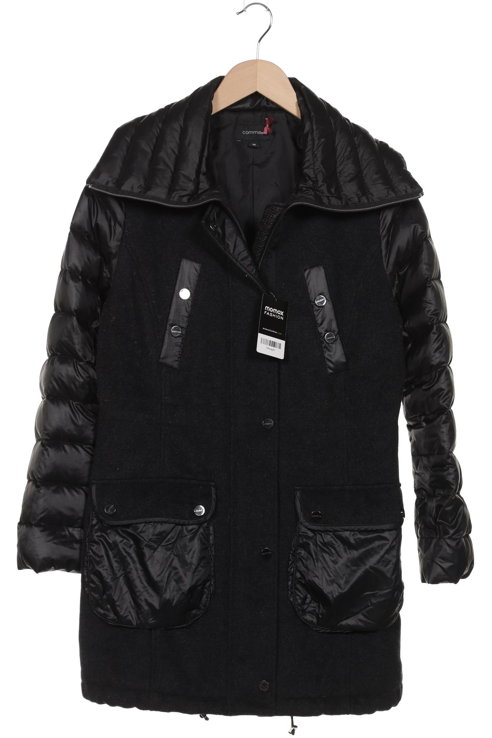 

Comma Damen Mantel, schwarz, Gr. 38