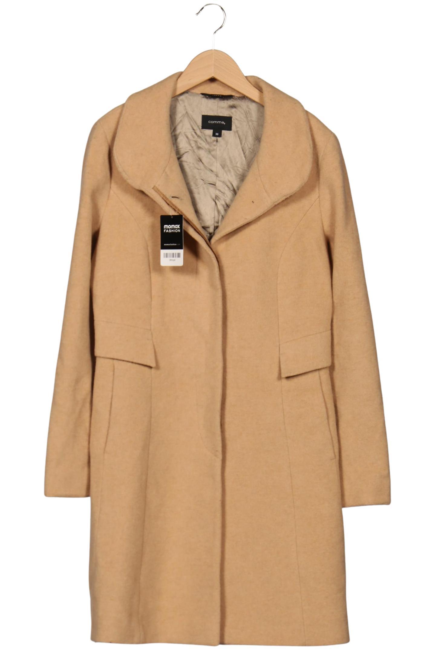 

Comma Damen Mantel, beige, Gr. 36
