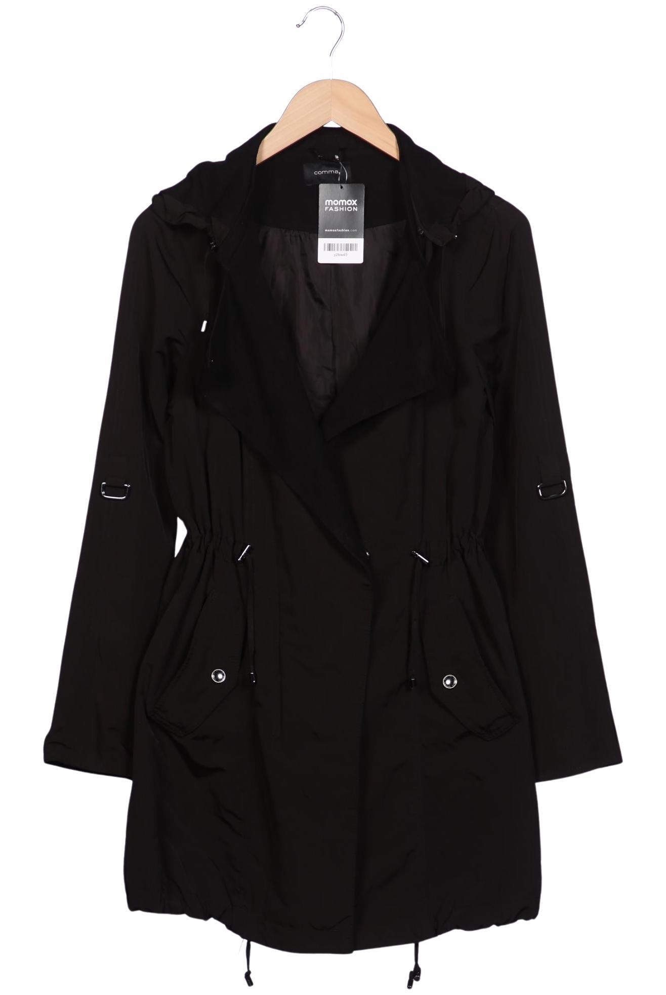 

Comma Damen Mantel, schwarz, Gr. 38