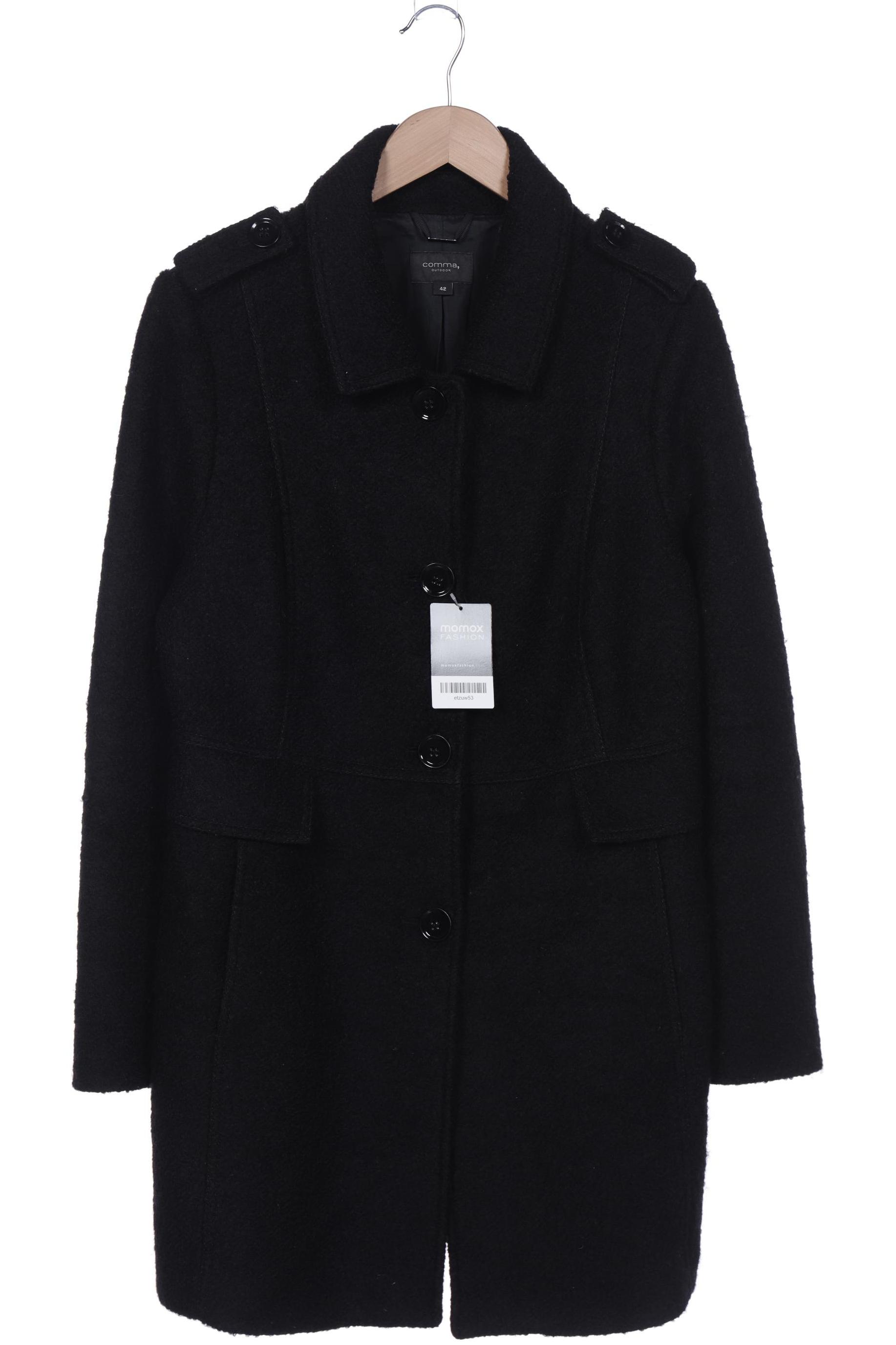

Comma Damen Mantel, schwarz, Gr. 42