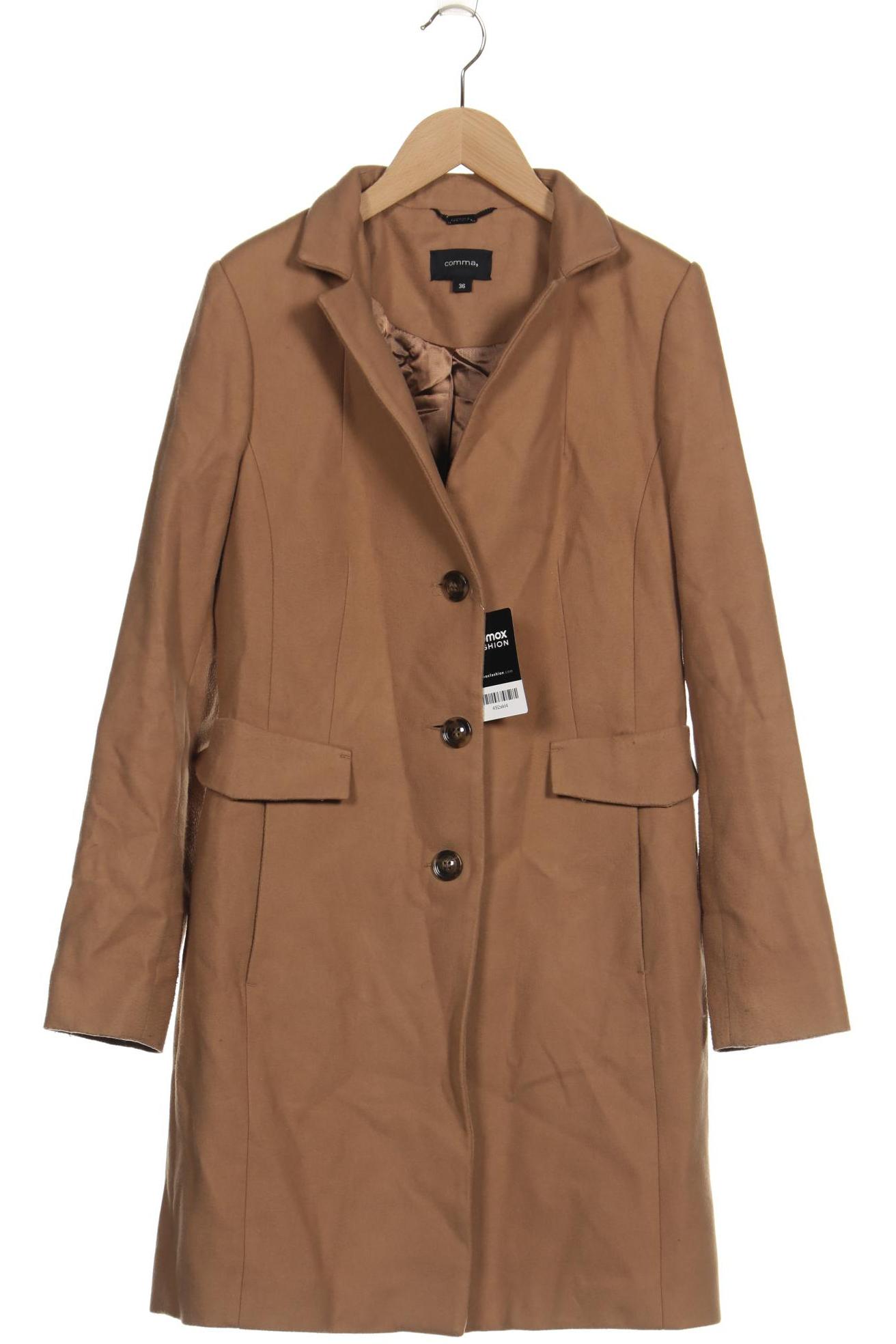 

Comma Damen Mantel, beige, Gr. 36