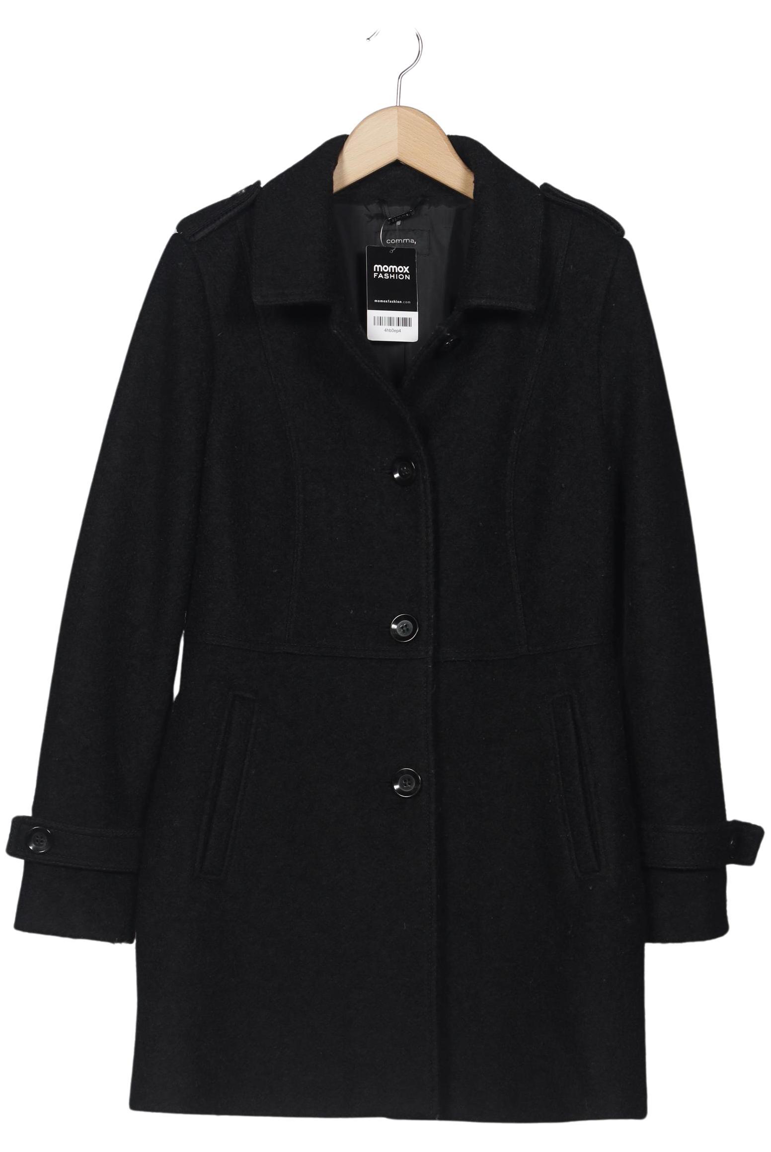 

Comma Damen Mantel, schwarz, Gr. 38