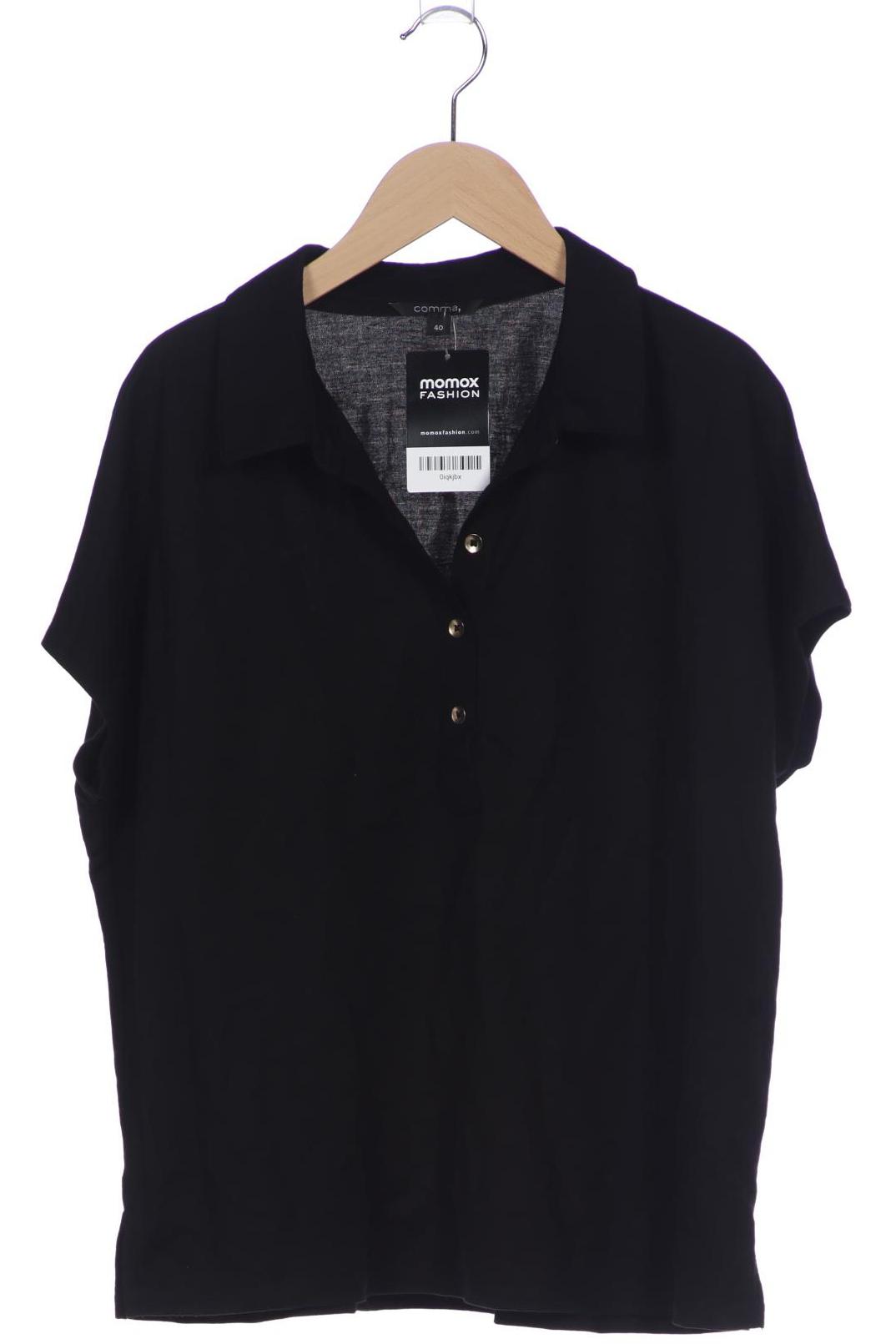 

Comma Damen Poloshirt, schwarz, Gr. 40