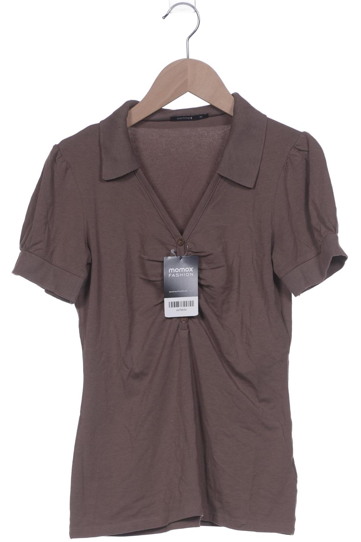 

Comma Damen Poloshirt, braun, Gr. 34