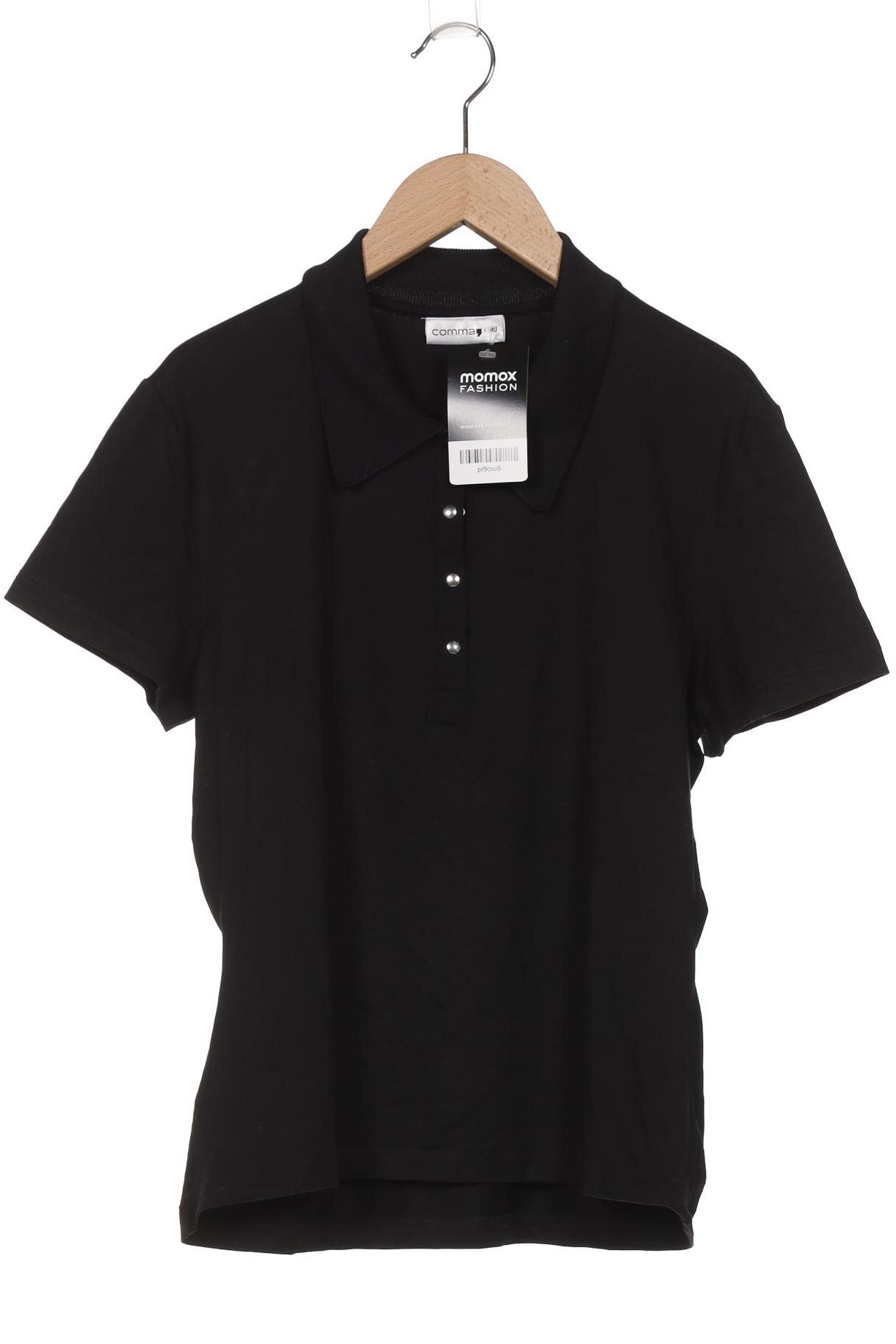 

Comma Damen Poloshirt, schwarz, Gr. 40