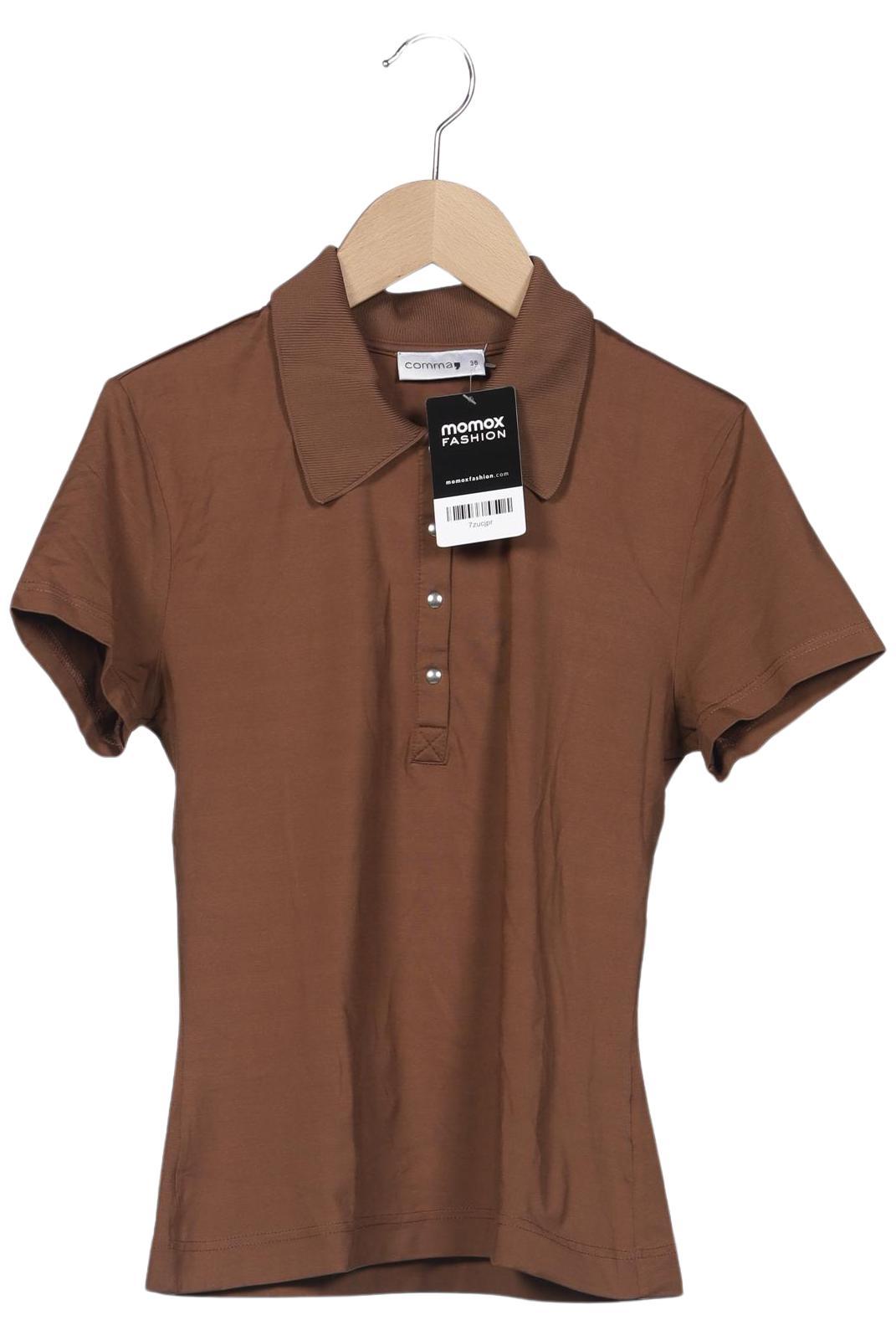 

Comma Damen Poloshirt, braun, Gr. 36