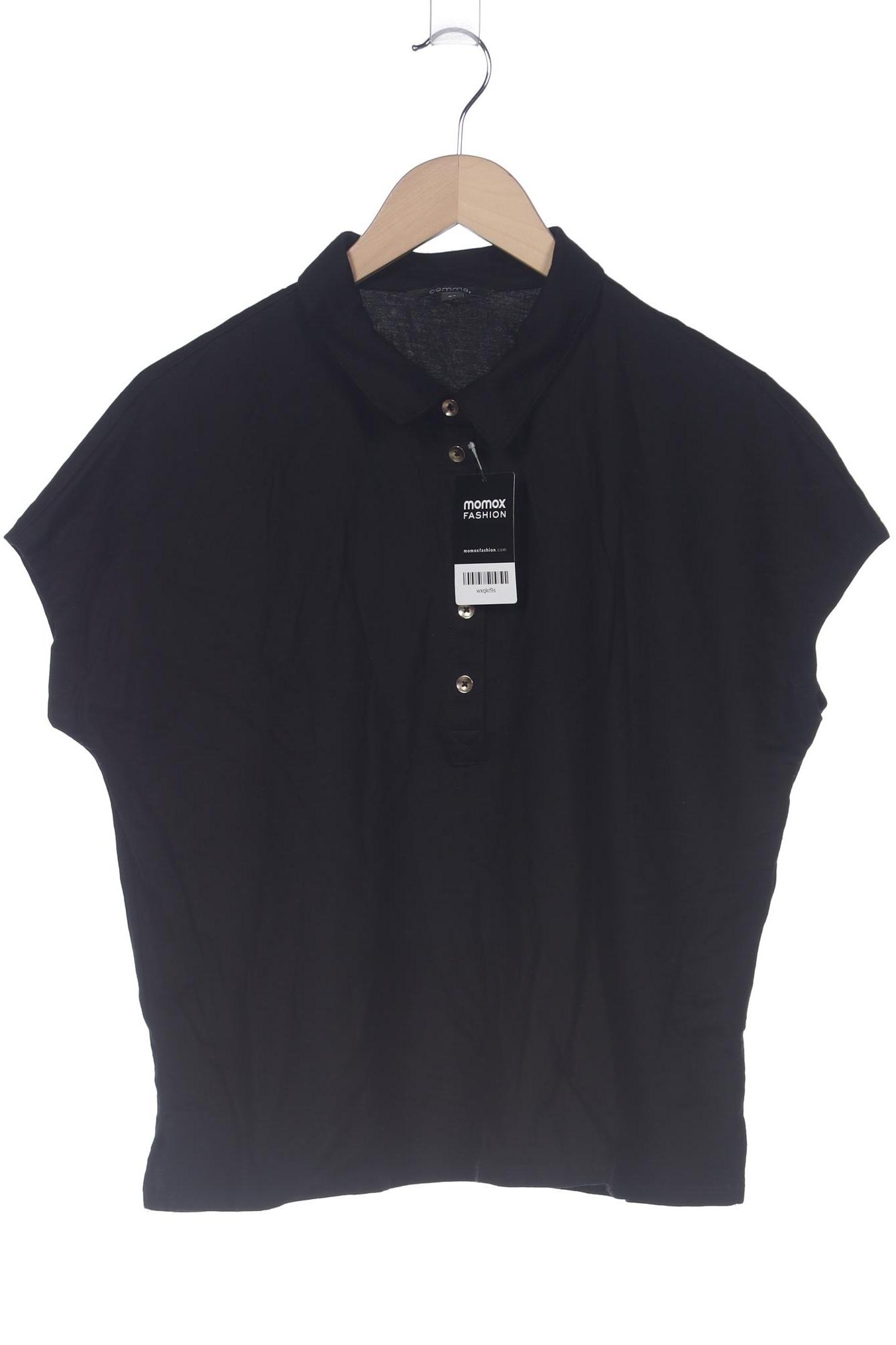 

Comma Damen Poloshirt, schwarz, Gr. 44