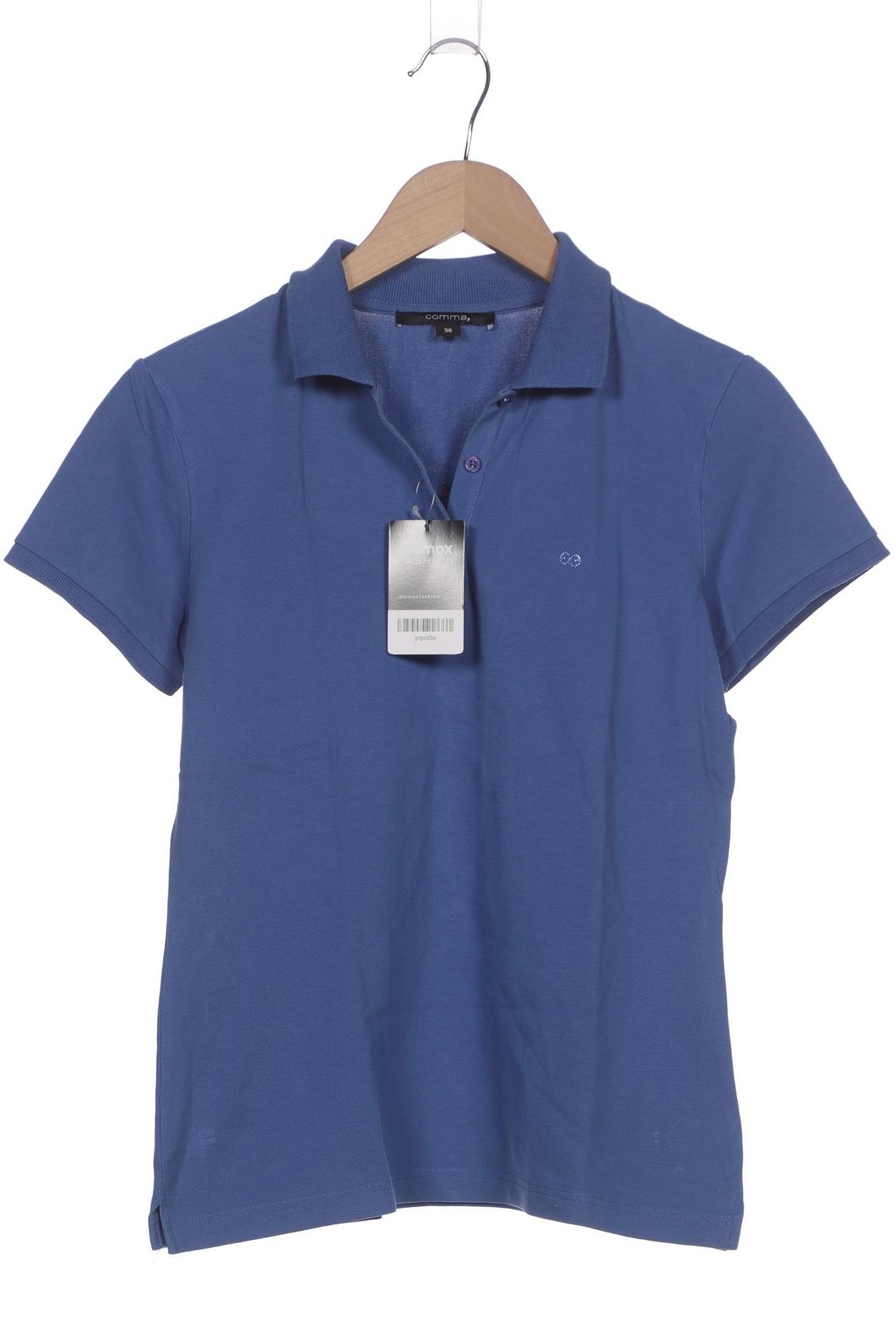 

Comma Damen Poloshirt, blau, Gr. 36