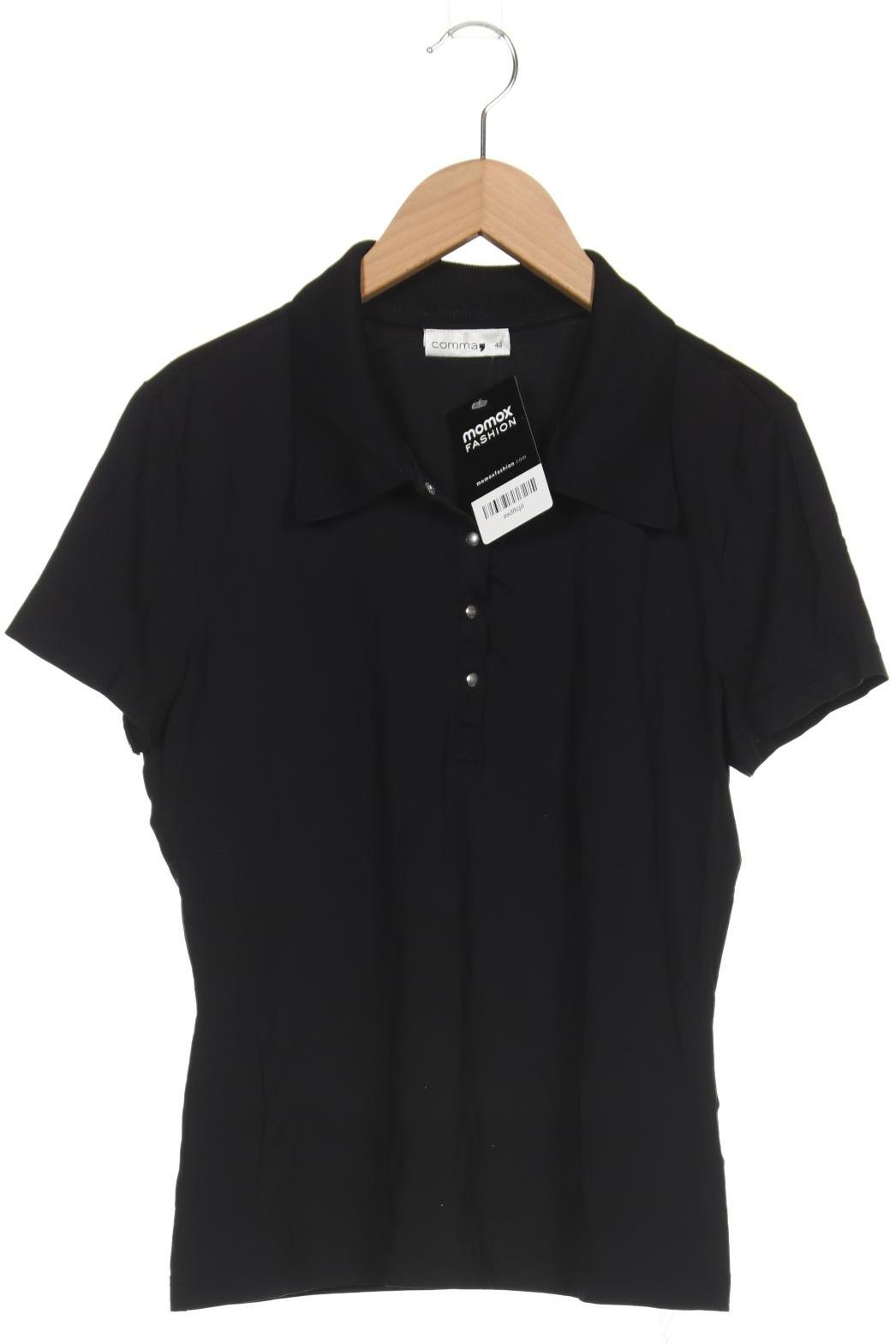

Comma Damen Poloshirt, schwarz