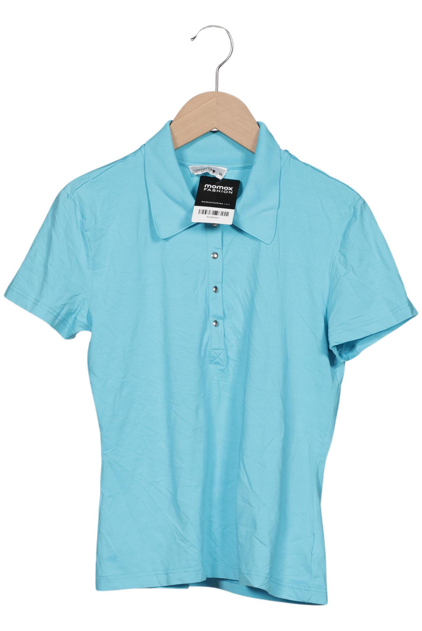 

Comma Damen Poloshirt, blau, Gr. 36