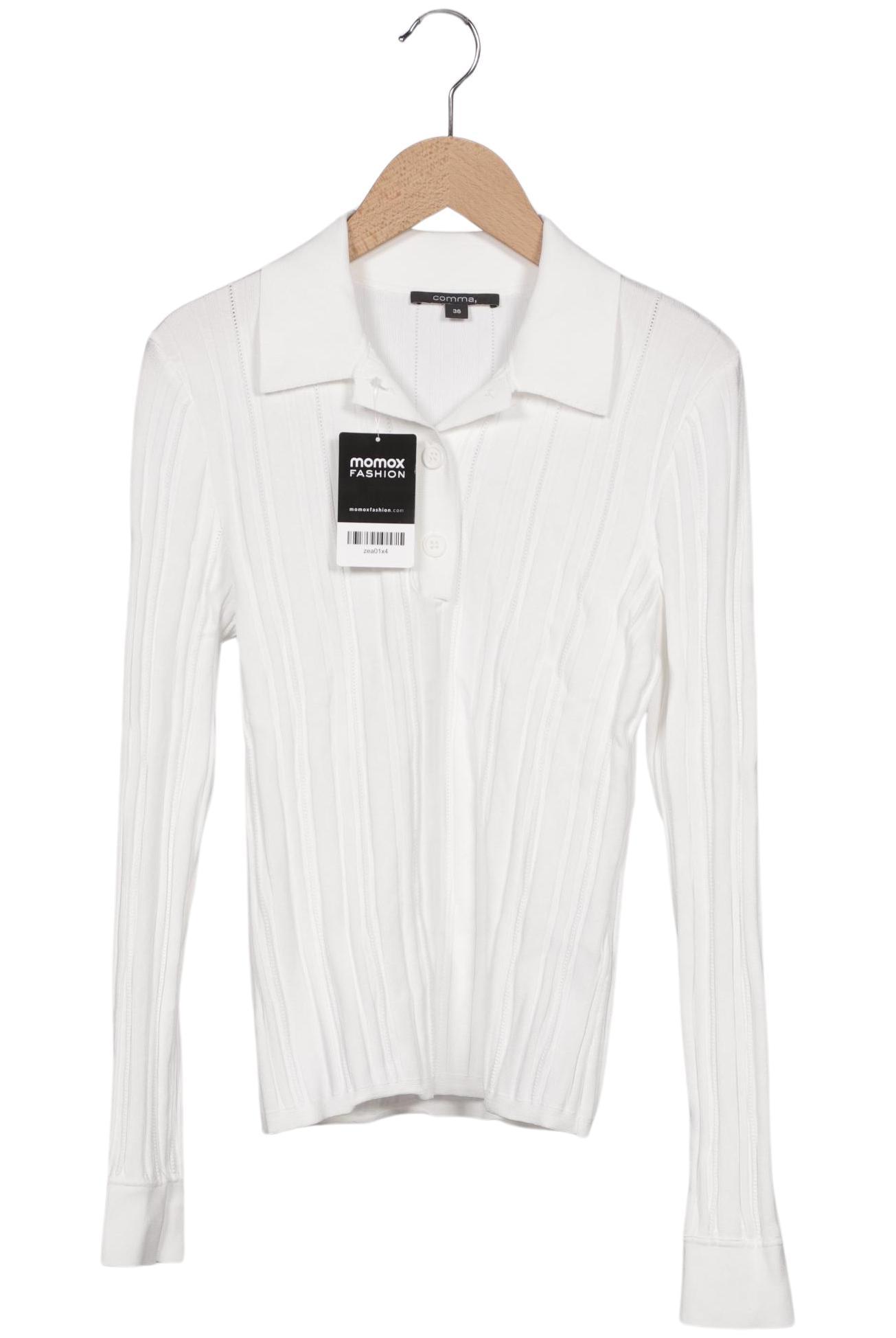 

Comma Damen Poloshirt, weiß, Gr. 36