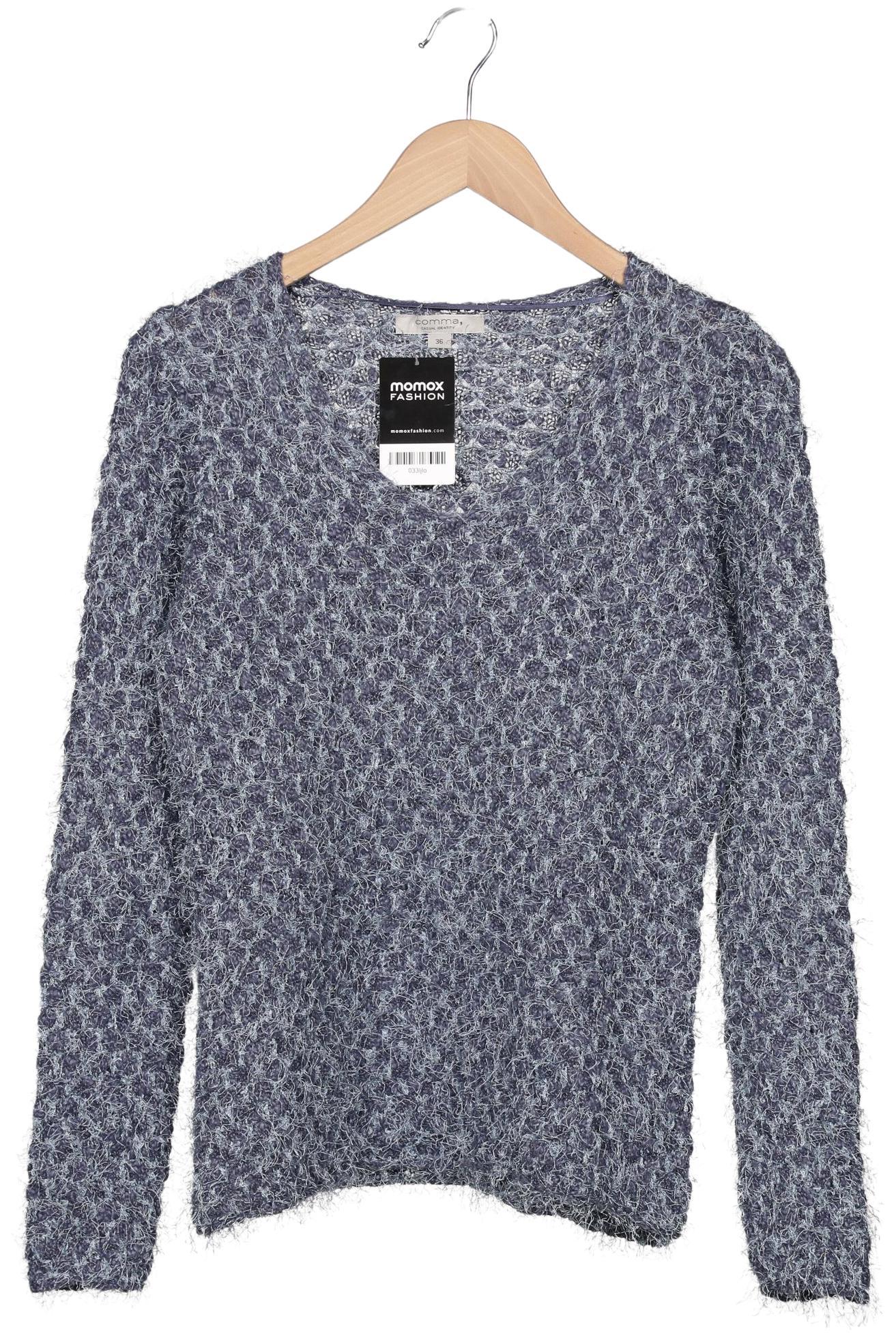 

Comma Damen Pullover, blau, Gr. 36