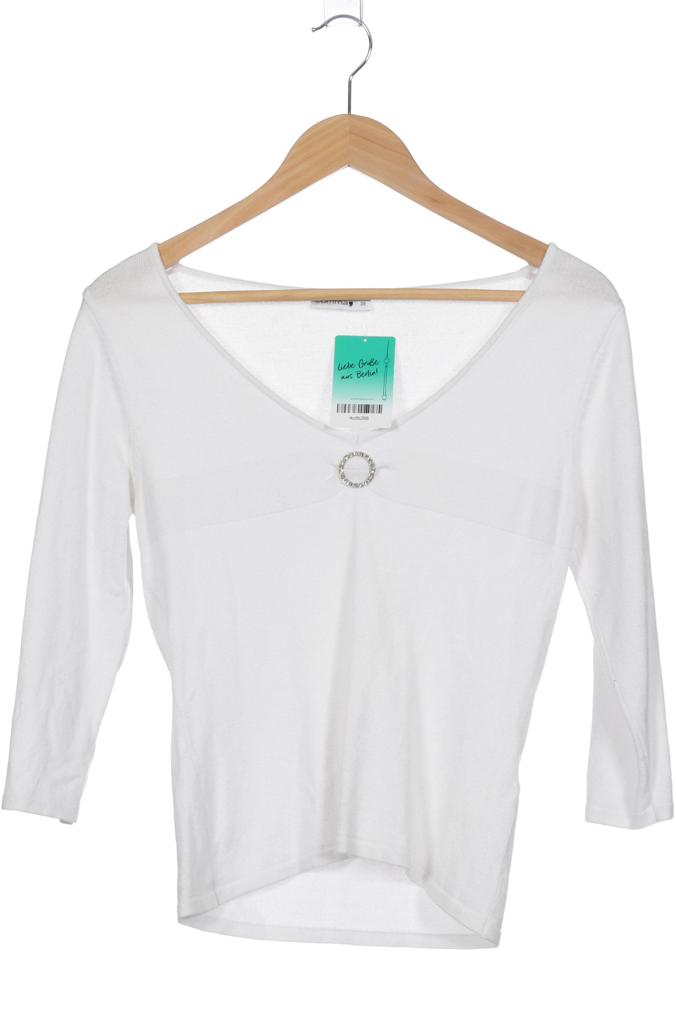 

Comma Damen Pullover, weiß, Gr. 36